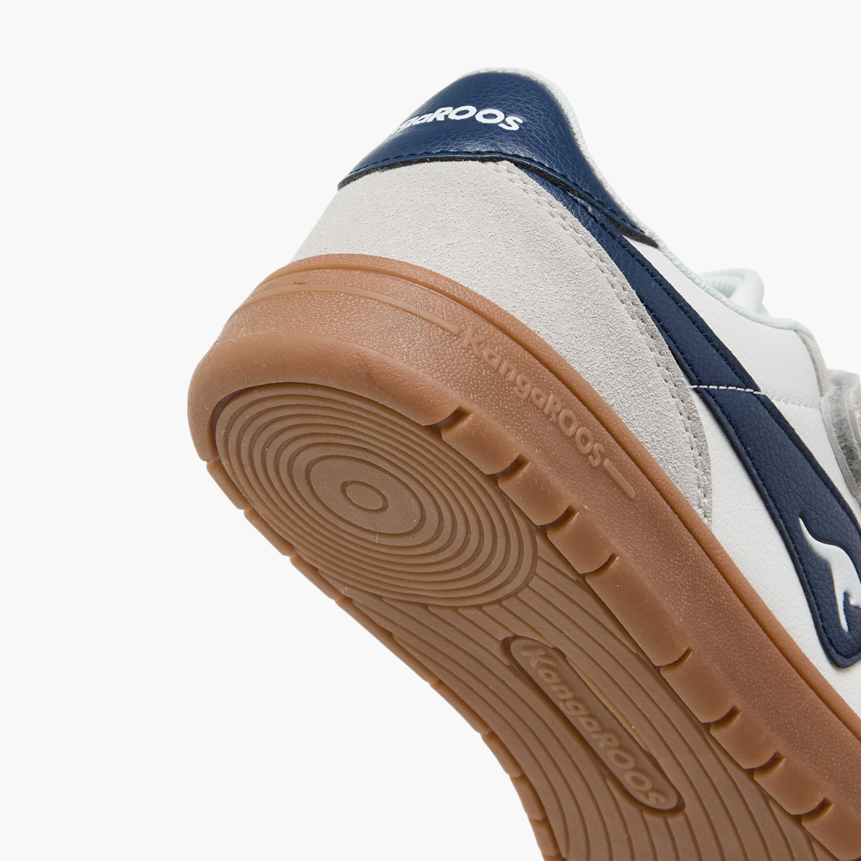 KangaROOS Women's Panelled Sneakers with Hook and Loop Closure-women-shoes-sneakers-image-5