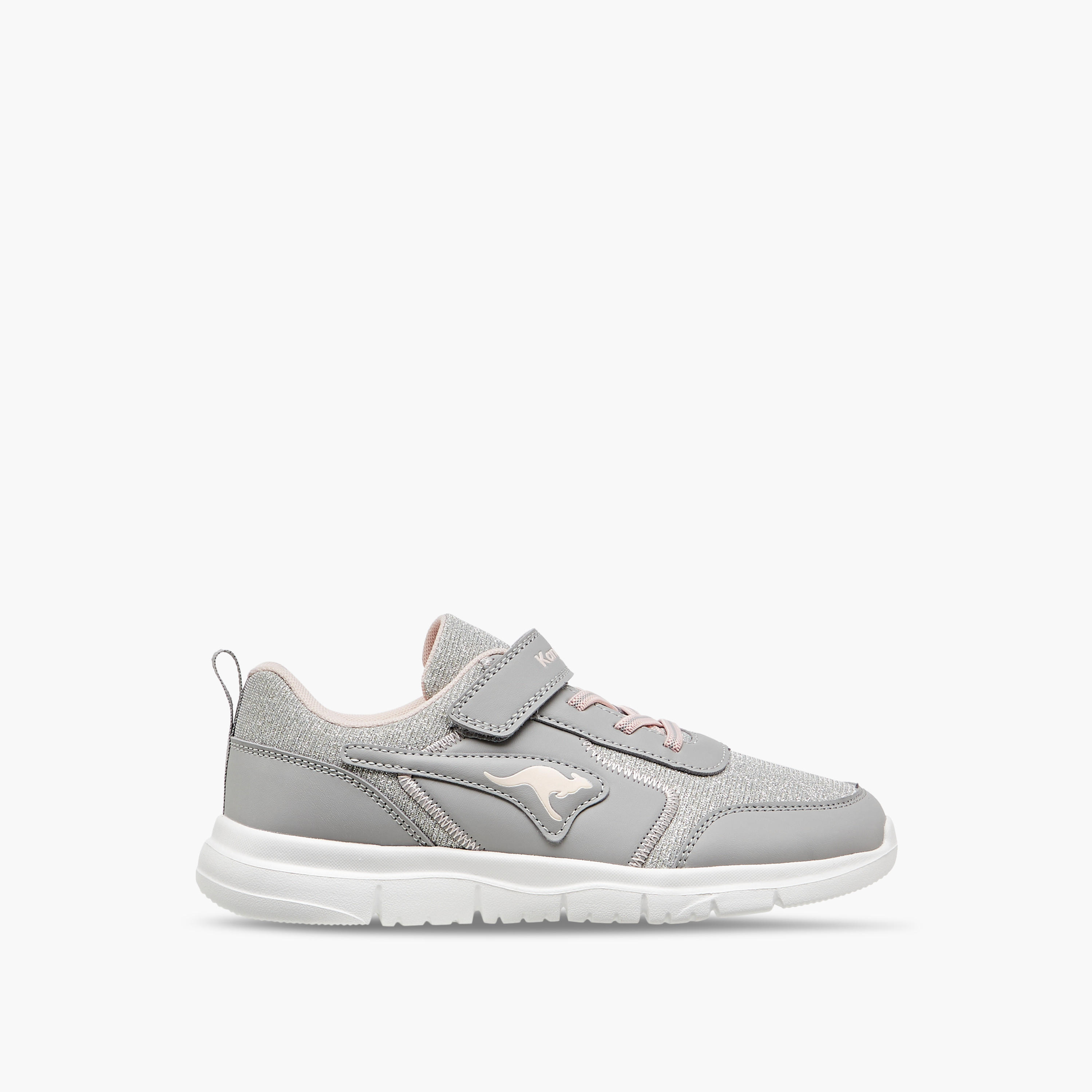 Kangaroos Girls Panelled Hook & Loop Walking Shoes-girls-shoes-sports-image-3