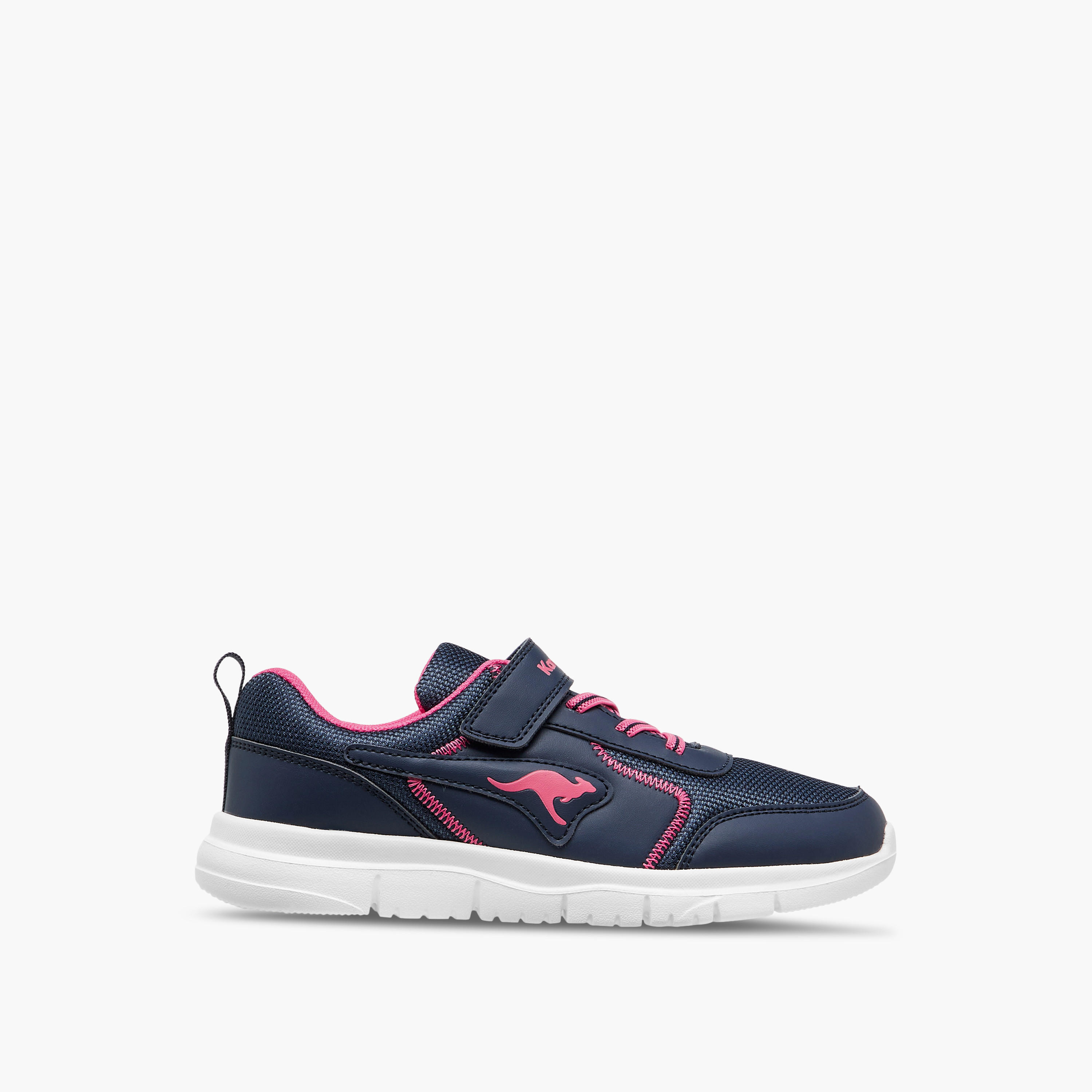 Kangaroos Girls Panelled Hook & Loop Walking Shoes-girls-shoes-sports-image-3