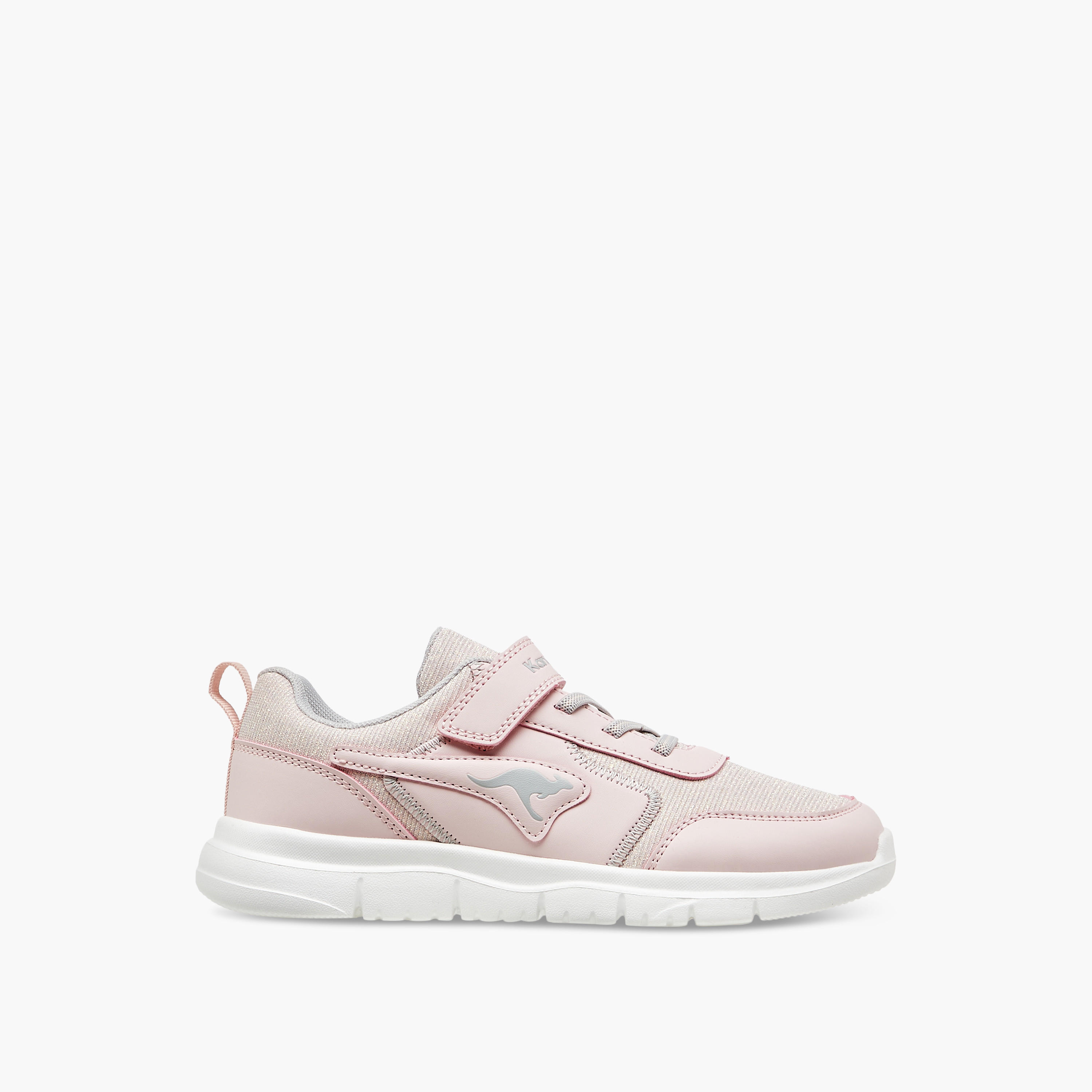 Kangaroos Girls Panelled Hook & Loop Walking Shoes-girls-shoes-sports-image-3