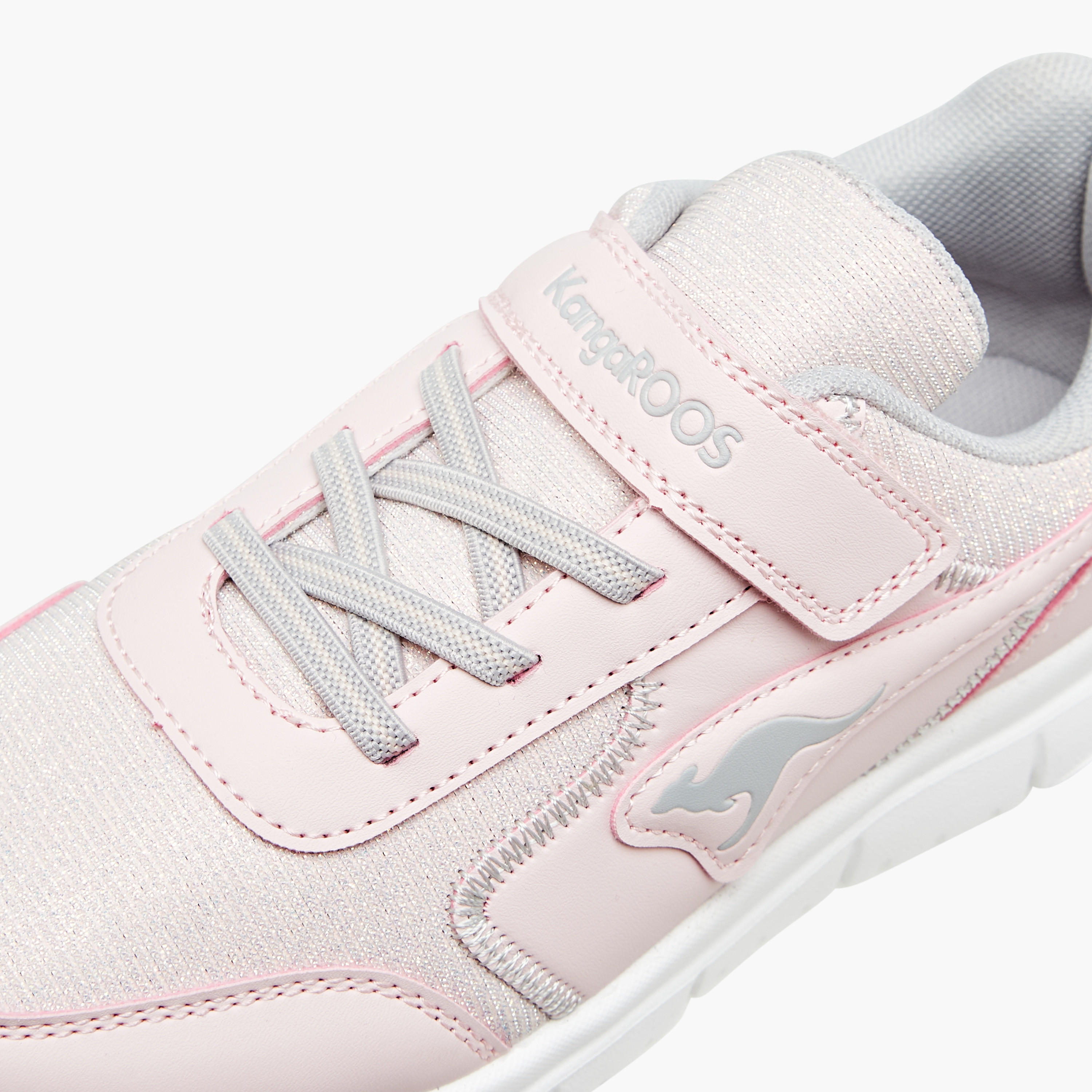 Kangaroos Girls Panelled Hook & Loop Walking Shoes-girls-shoes-sports-image-4