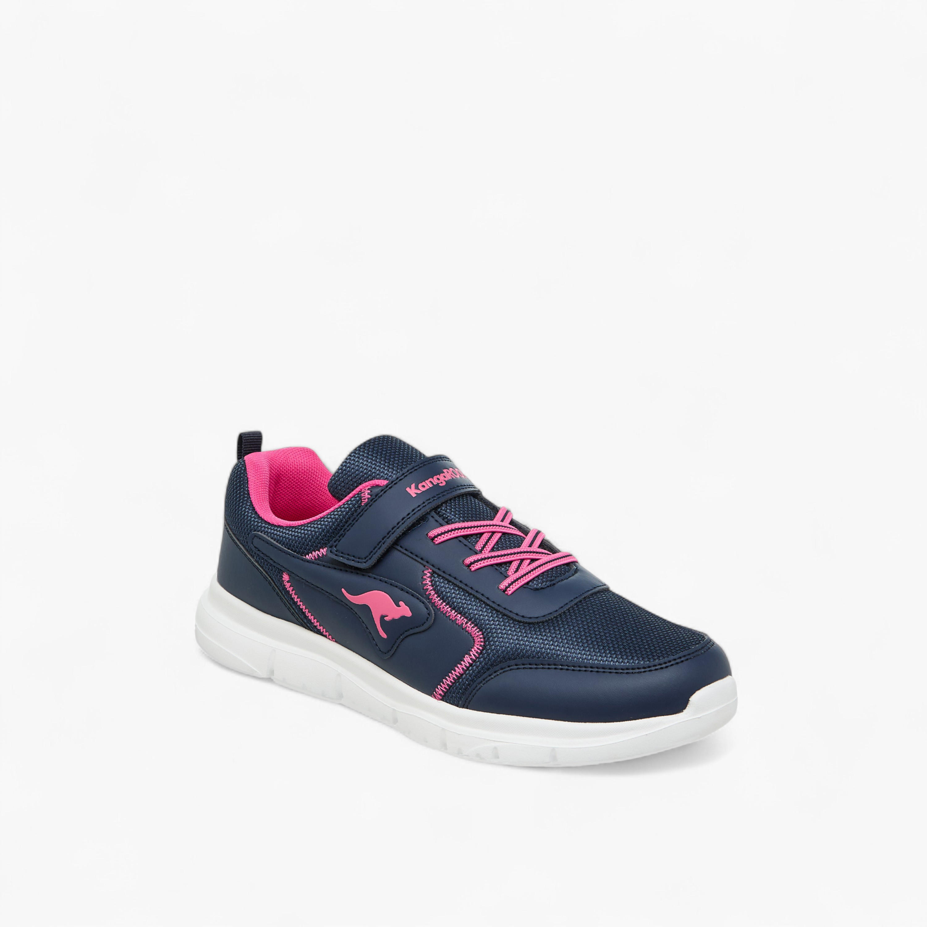 KangaROOS Women's Panelled Sports Shoes with Hook and Loop Closure-women-shoes-sports-image-2