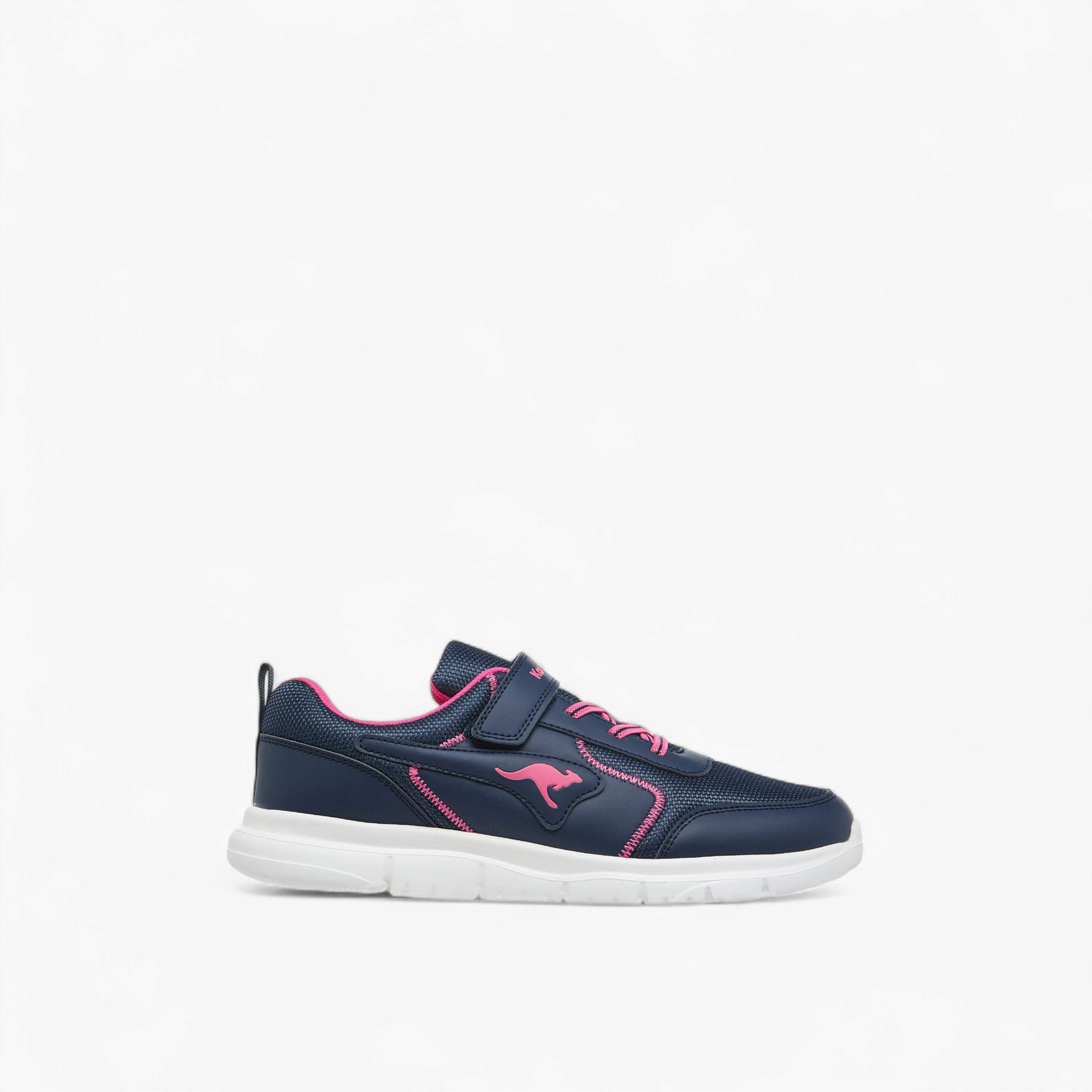KangaROOS Women's Panelled Sports Shoes with Hook and Loop Closure-women-shoes-sports-image-3