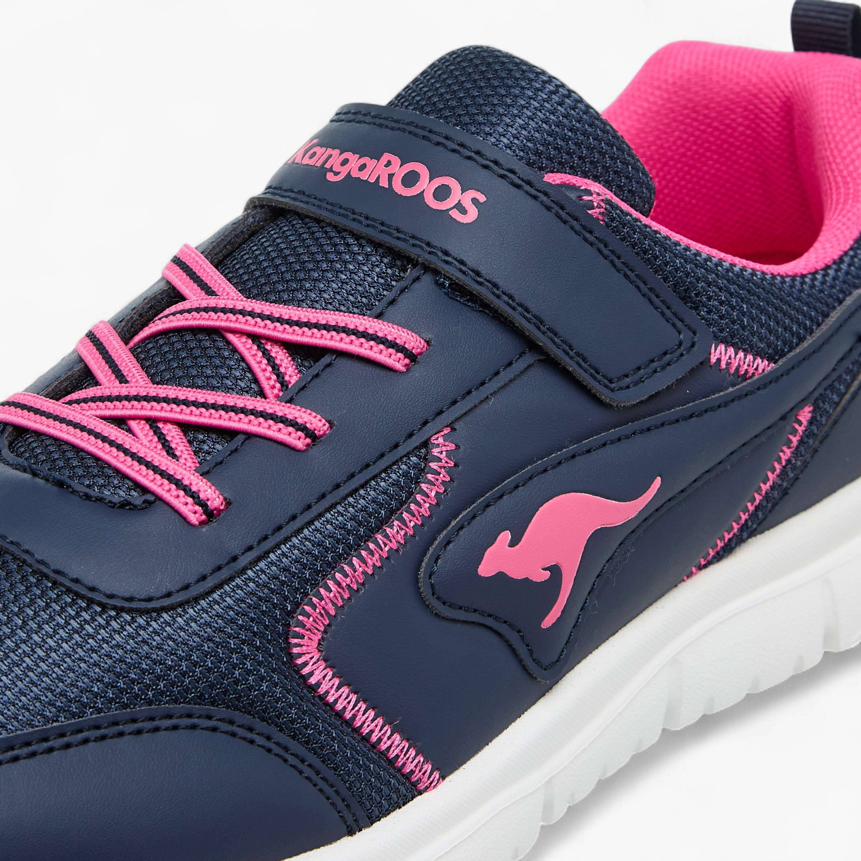 KangaROOS Women's Panelled Sports Shoes with Hook and Loop Closure-women-shoes-sports-image-4