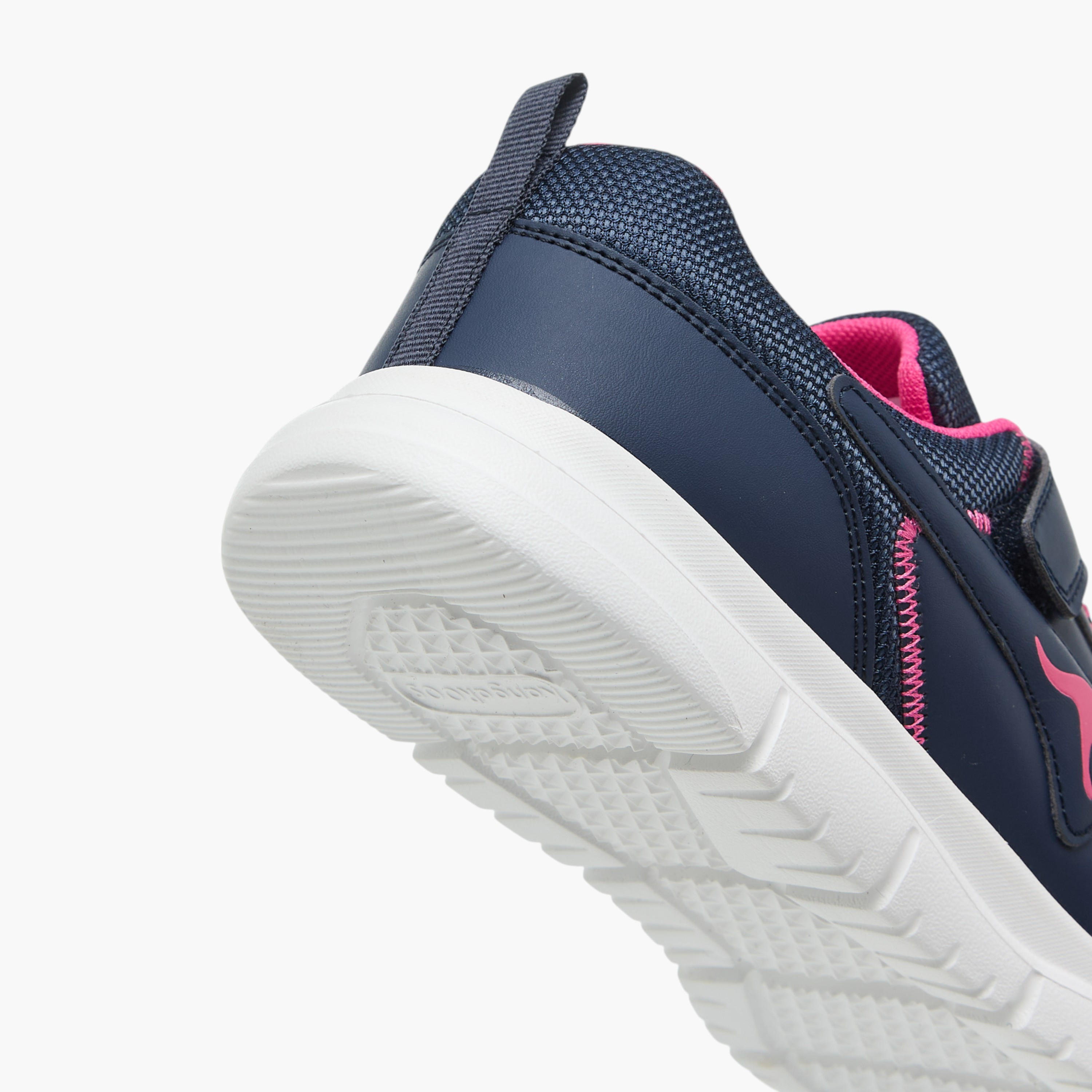 KangaROOS Women's Panelled Sports Shoes with Hook and Loop Closure-women-shoes-sports-image-5