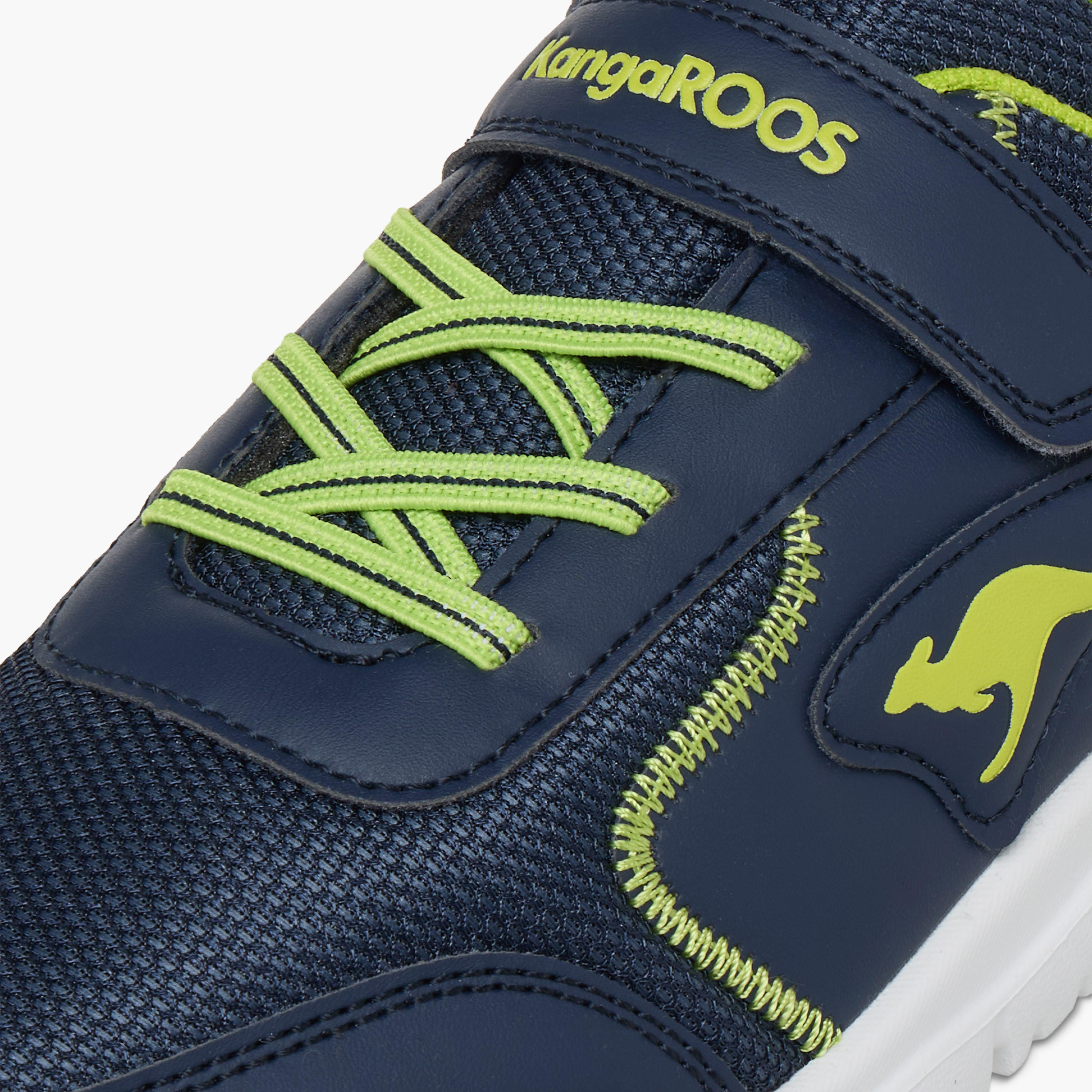 KangaROOS Women's Panelled Sports Shoes with Hook and Loop Closure-women-shoes-sports-image-4
