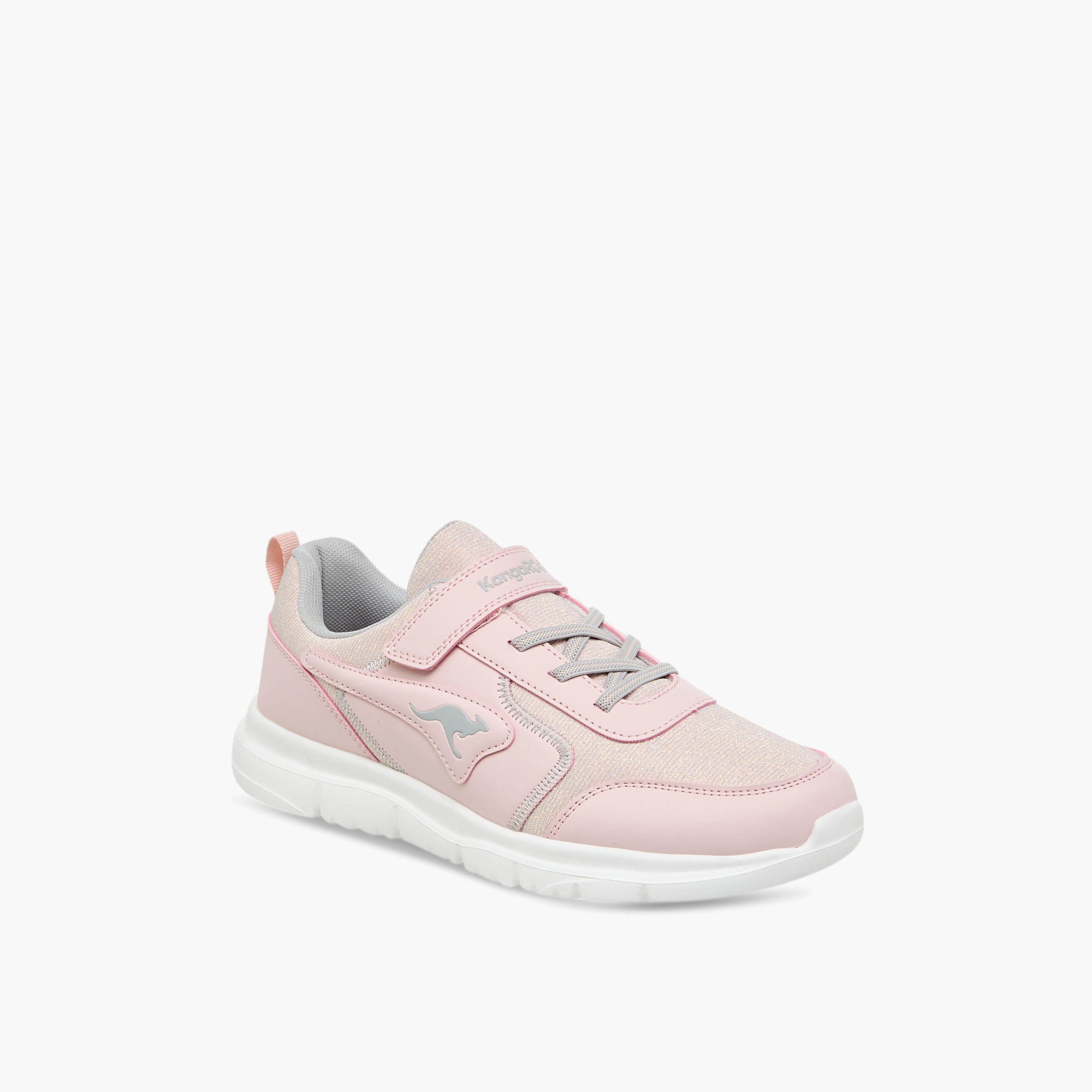 KangaROOS Women's Panelled Sports Shoes with Hook and Loop Closure-women-shoes-sports-image-2