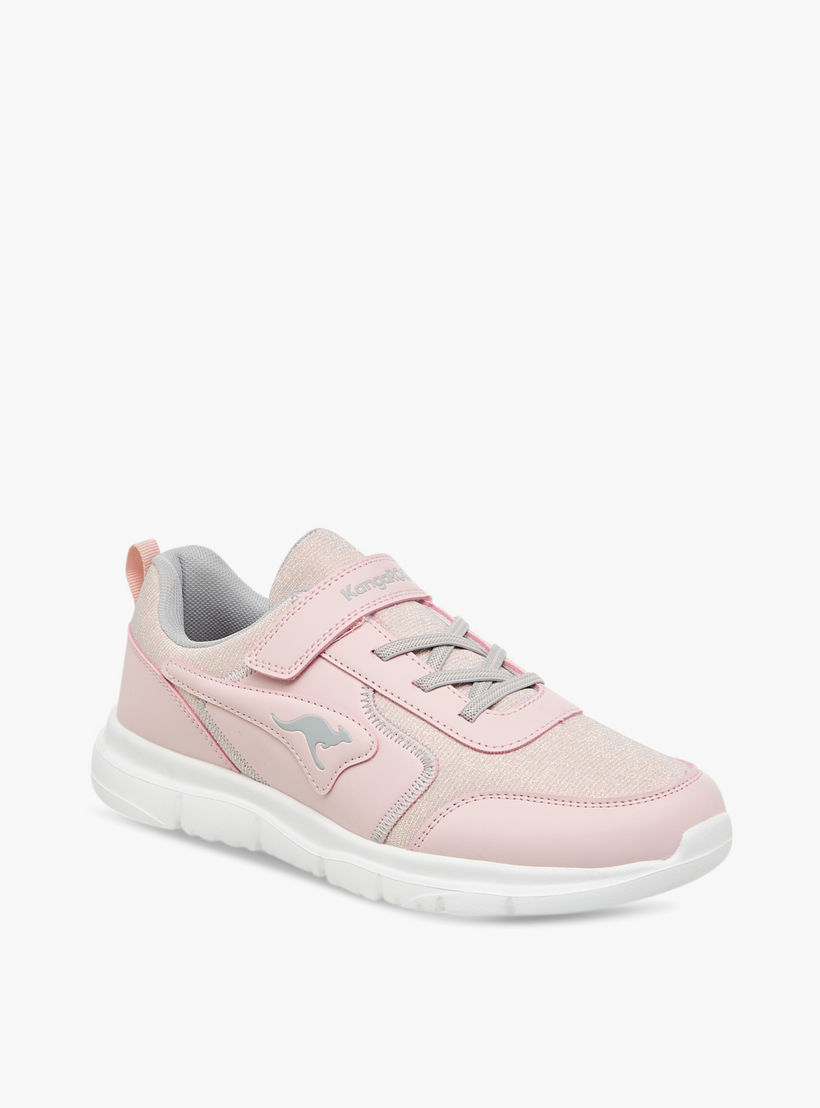 KangaROOS Women's Panelled Sports Shoes with Hook and Loop Closure-women-shoes-sports-image-2