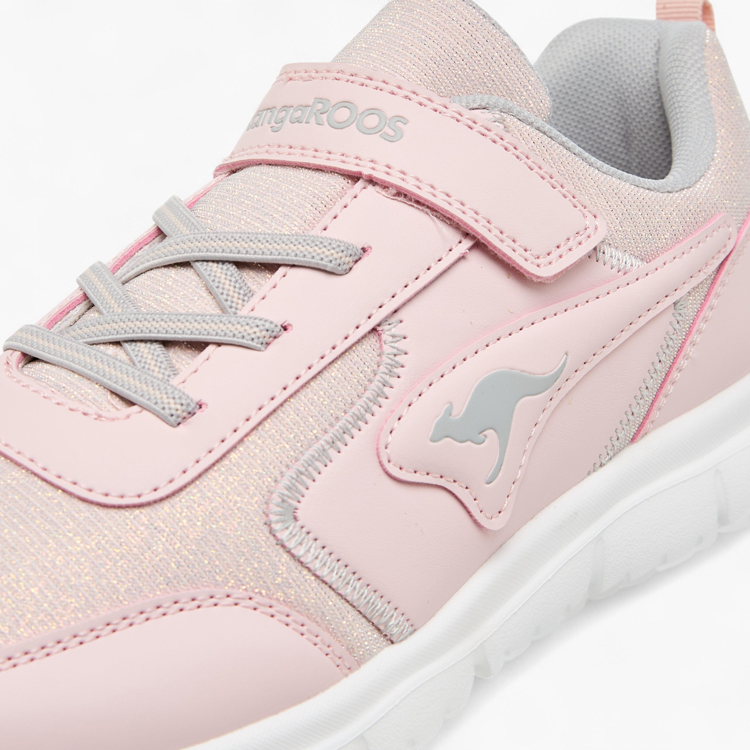 KangaROOS Women's Panelled Sports Shoes with Hook and Loop Closure-women-shoes-sports-image-4