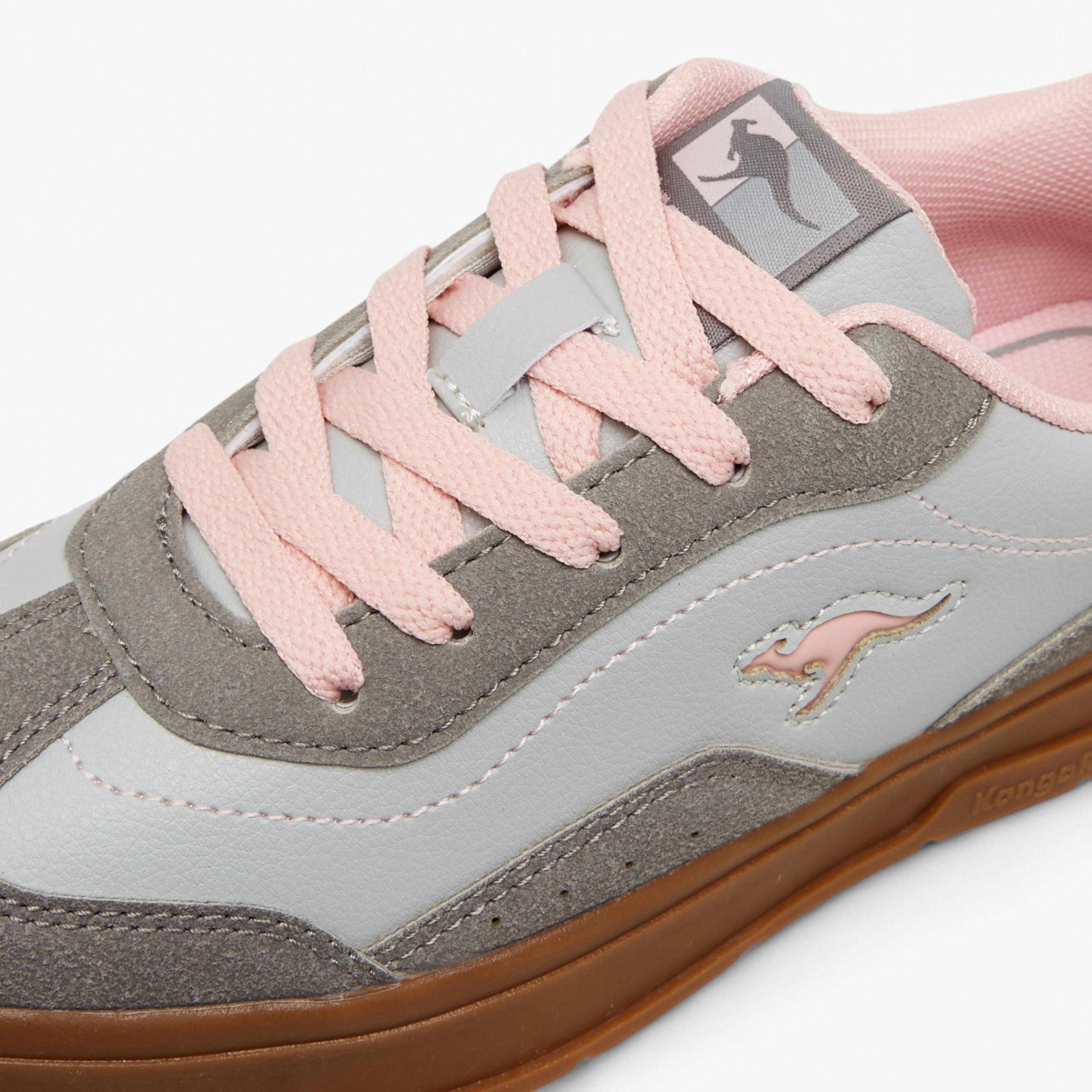 KangaROOS Girls' Panelled Lace-Up Sneakers-girls-shoes-sneakers-image-4