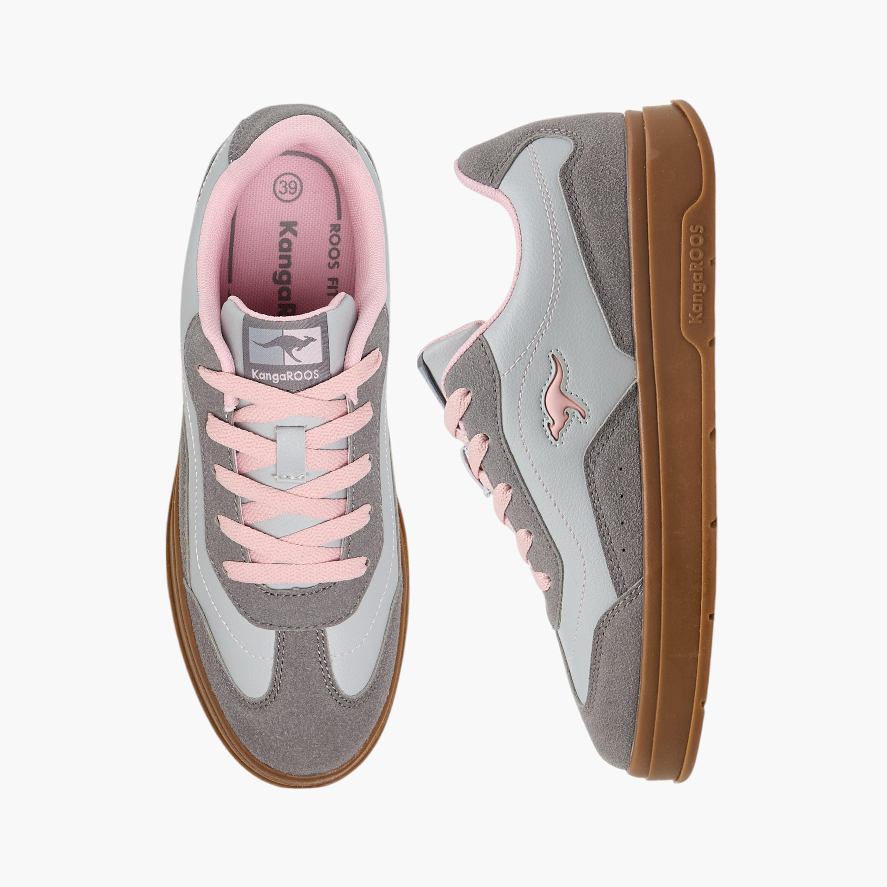 KangaROOS Women's Panelled Lace-up Sneakers-women-shoes-sneakers-image-1