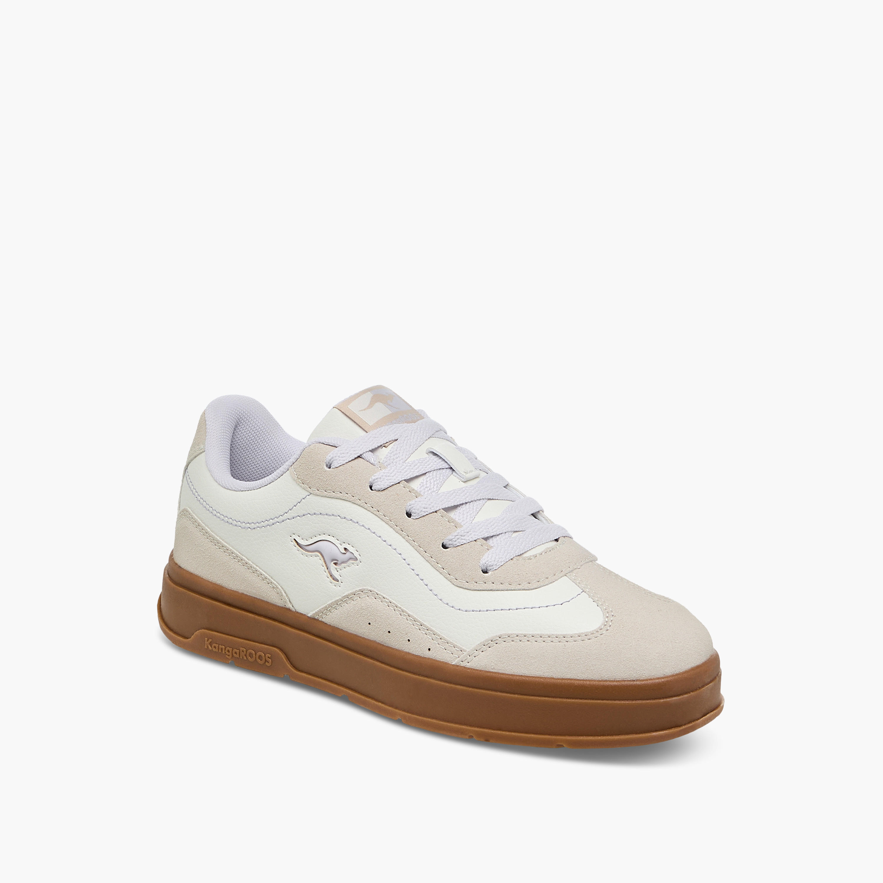 KangaROOS Women's Panelled Lace-up Sneakers-women-shoes-sneakers-image-2