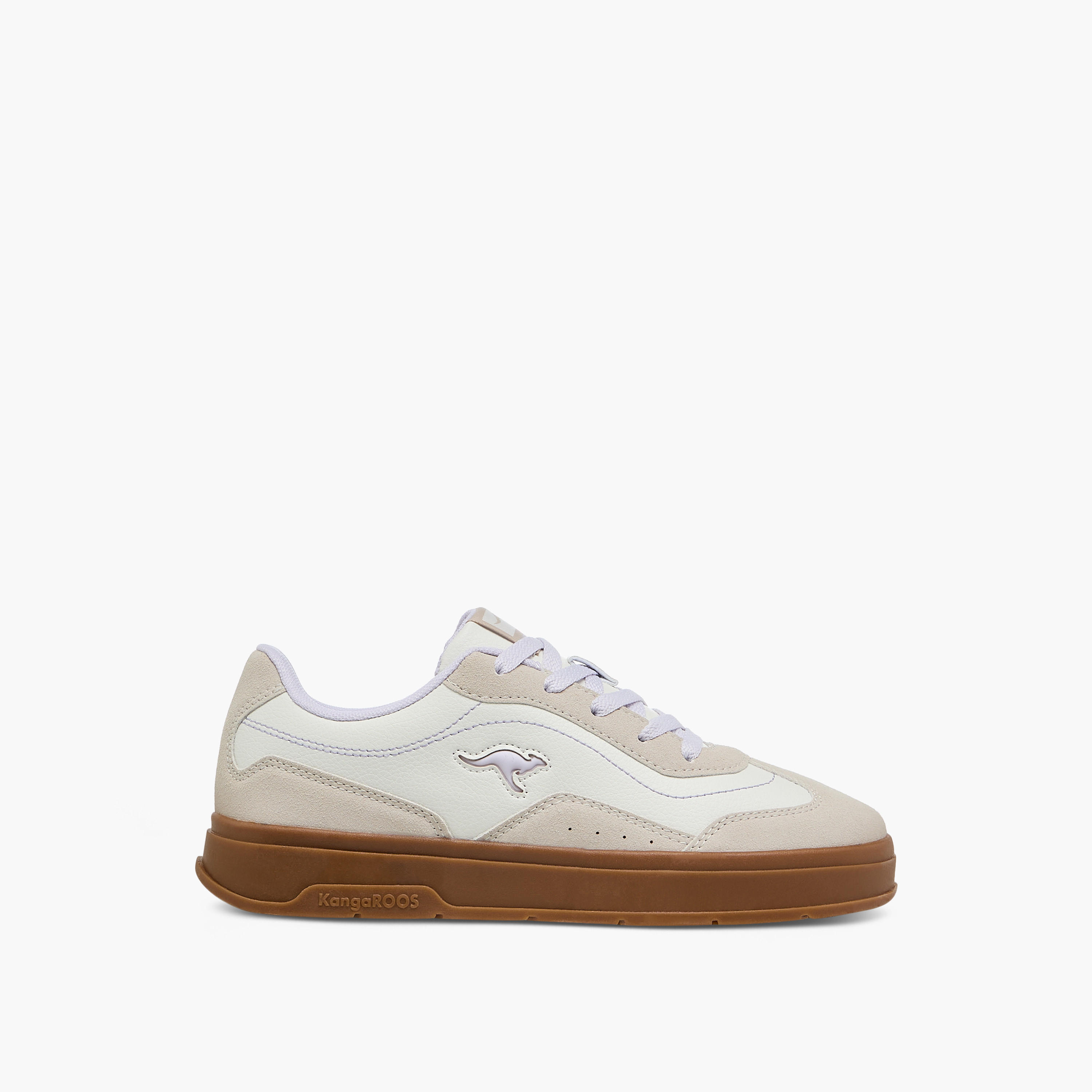 KangaROOS Women's Panelled Lace-up Sneakers-women-shoes-sneakers-image-3