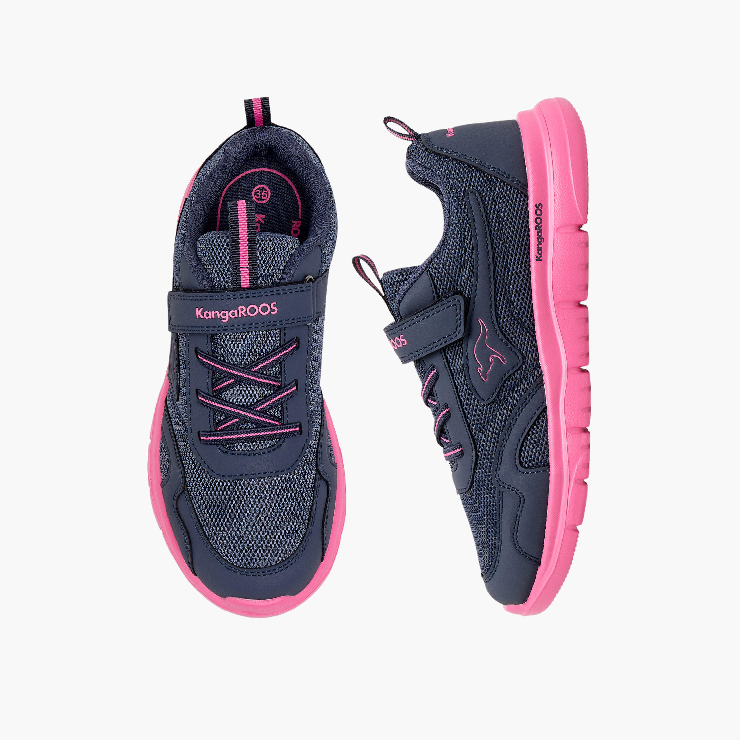 حذاء رياضي بشريط إغلاق لاصق من كانغاروز-girls-shoes-sneakers-image-1