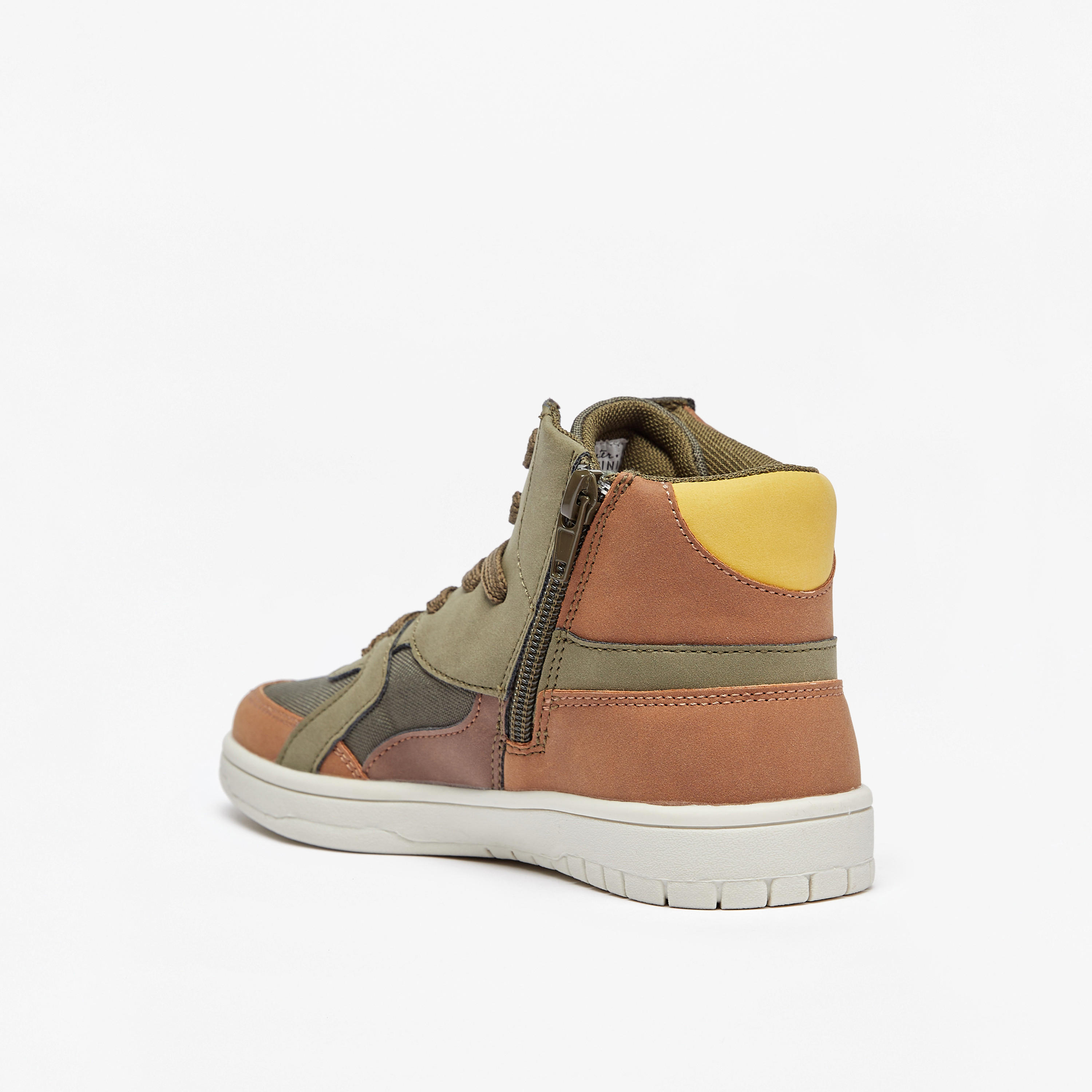 حذاء سنيكرز بكاحل مرتفع وسحاب إغلاق من مستر دوتشيني-boys-shoes-sneakers-image-8