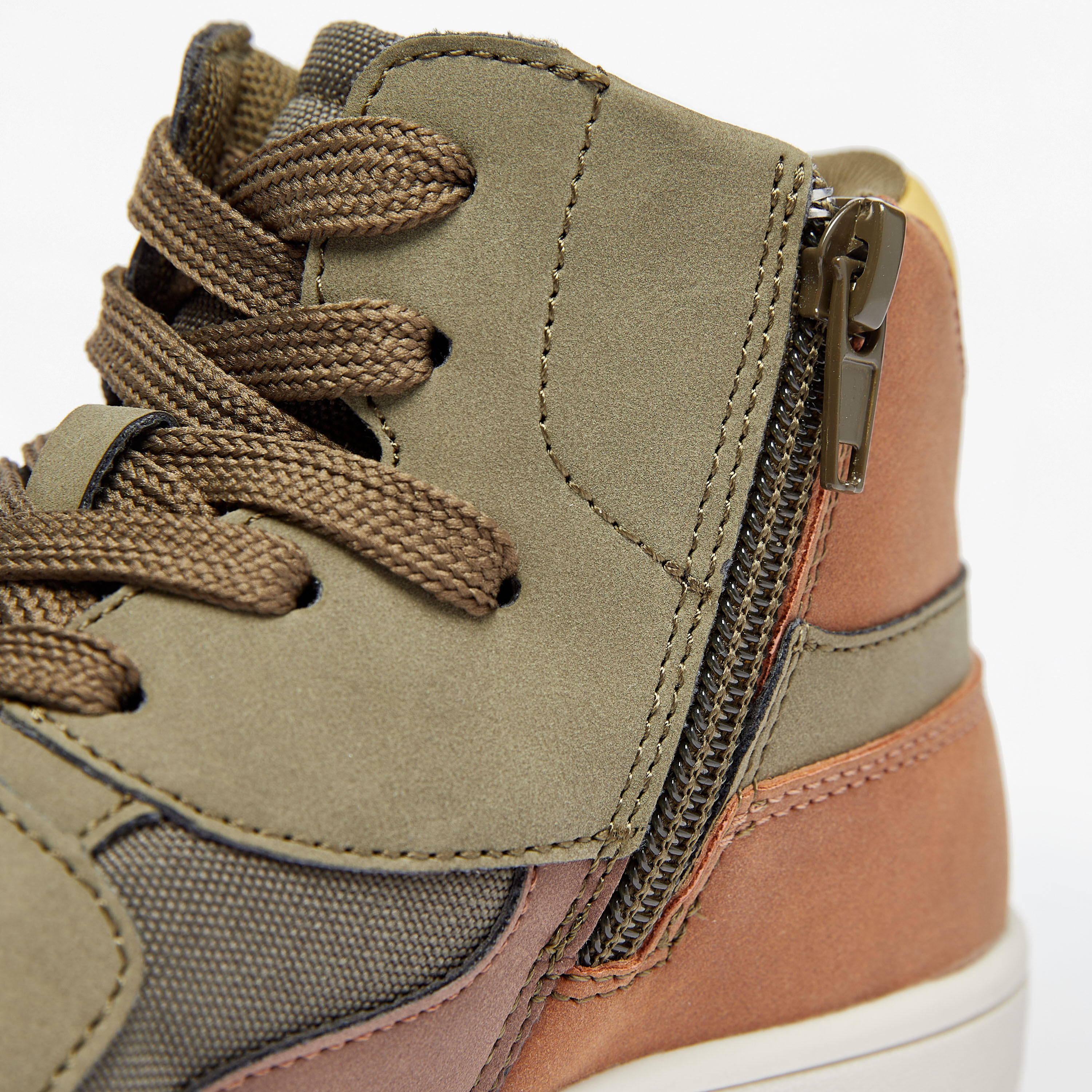 Mister Duchini Panelled High Top Sneakers with Zip Closure-boys-shoes-sneakers-image-6