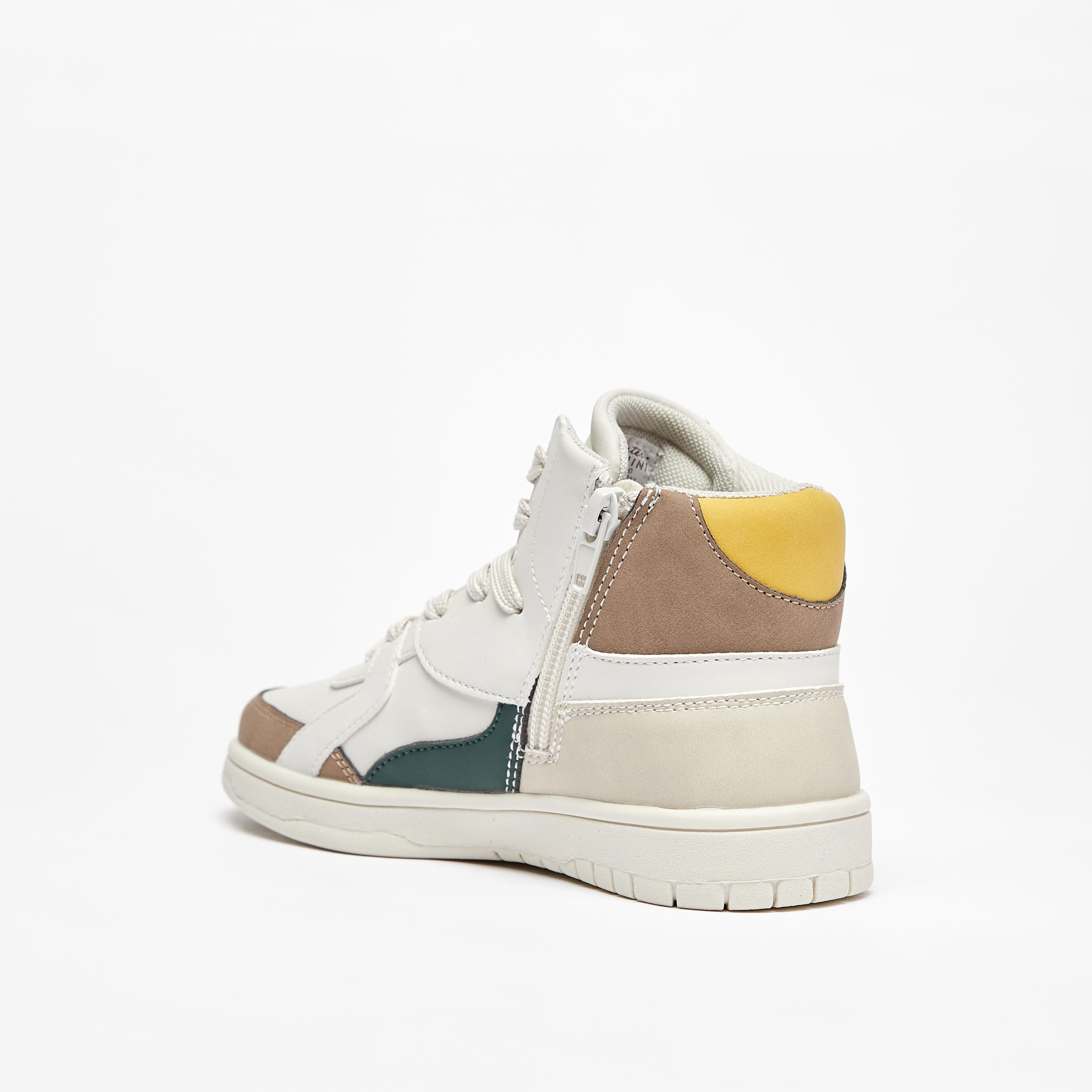 حذاء سنيكرز بكاحل مرتفع وسحاب إغلاق من مستر دوتشيني-boys-shoes-sneakers-image-2