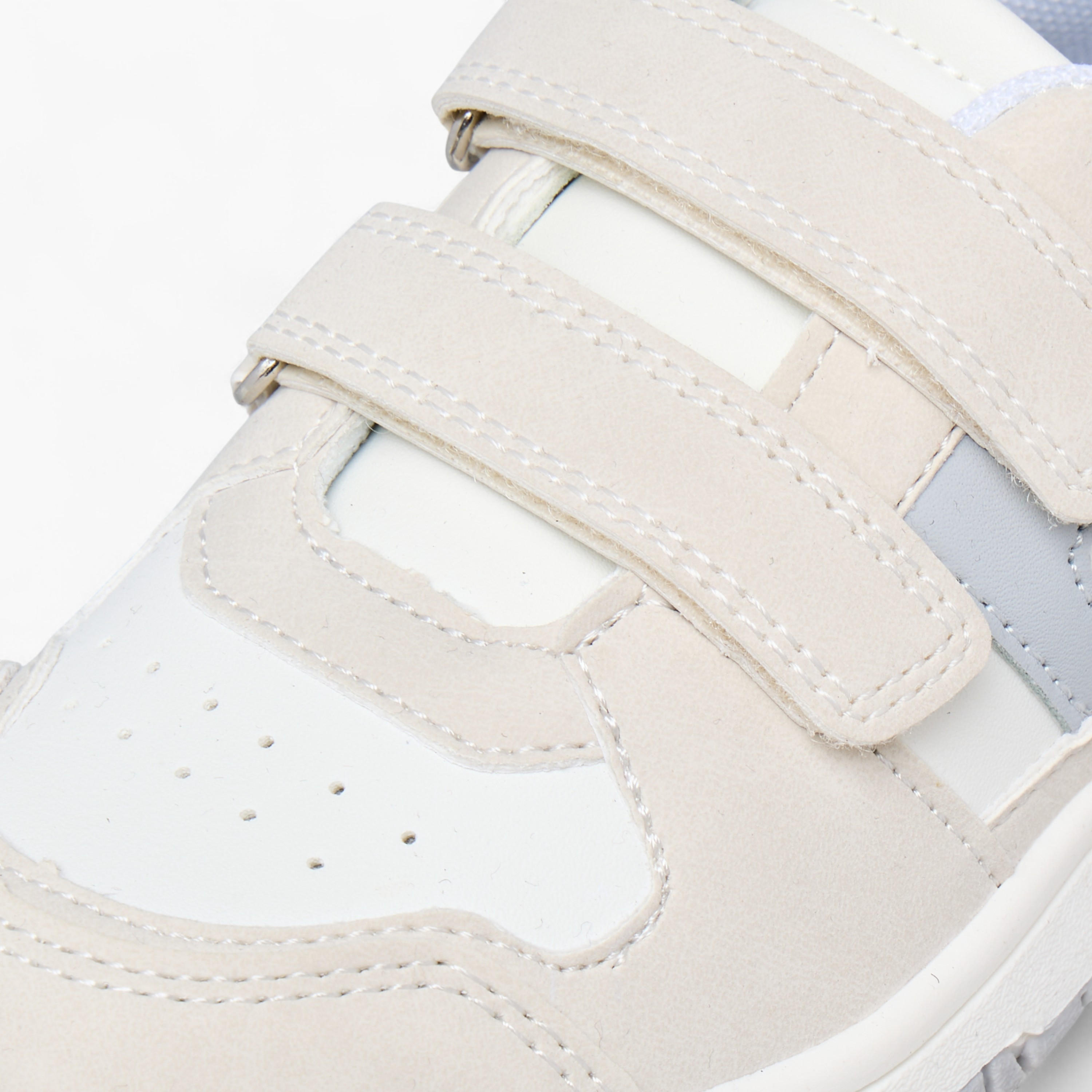 Juniors Boys Panelled Hook and Loop Sneakers-boys-shoes-sneakers-image-4
