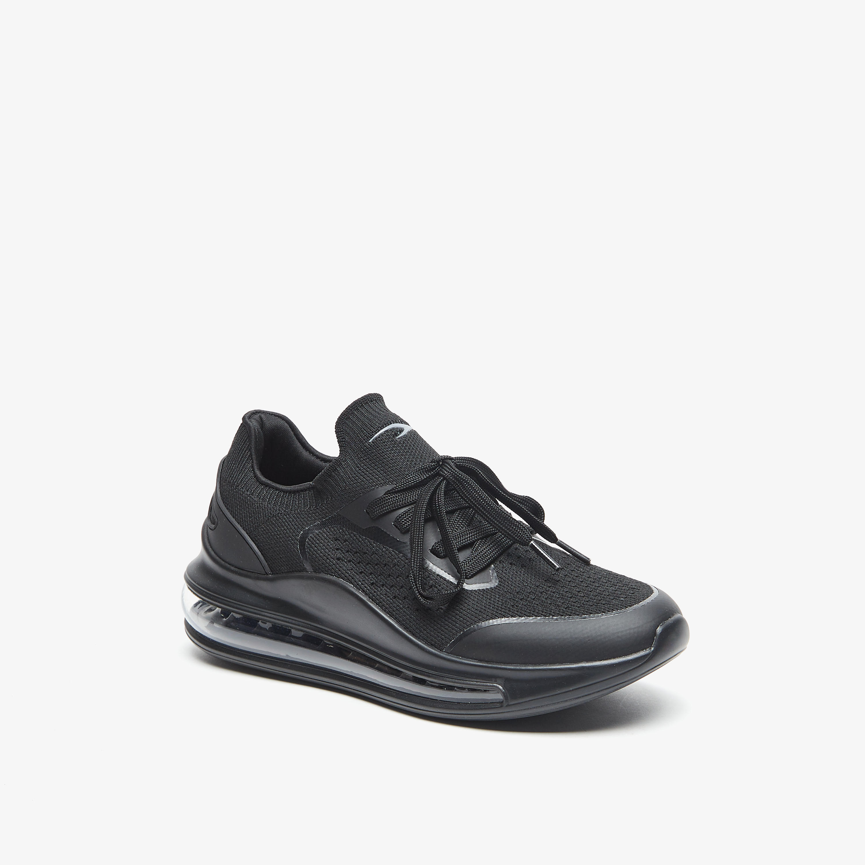 Dash Monotone Walking Shoes with Lace-Up Closure-sports-women-shoes-image-11