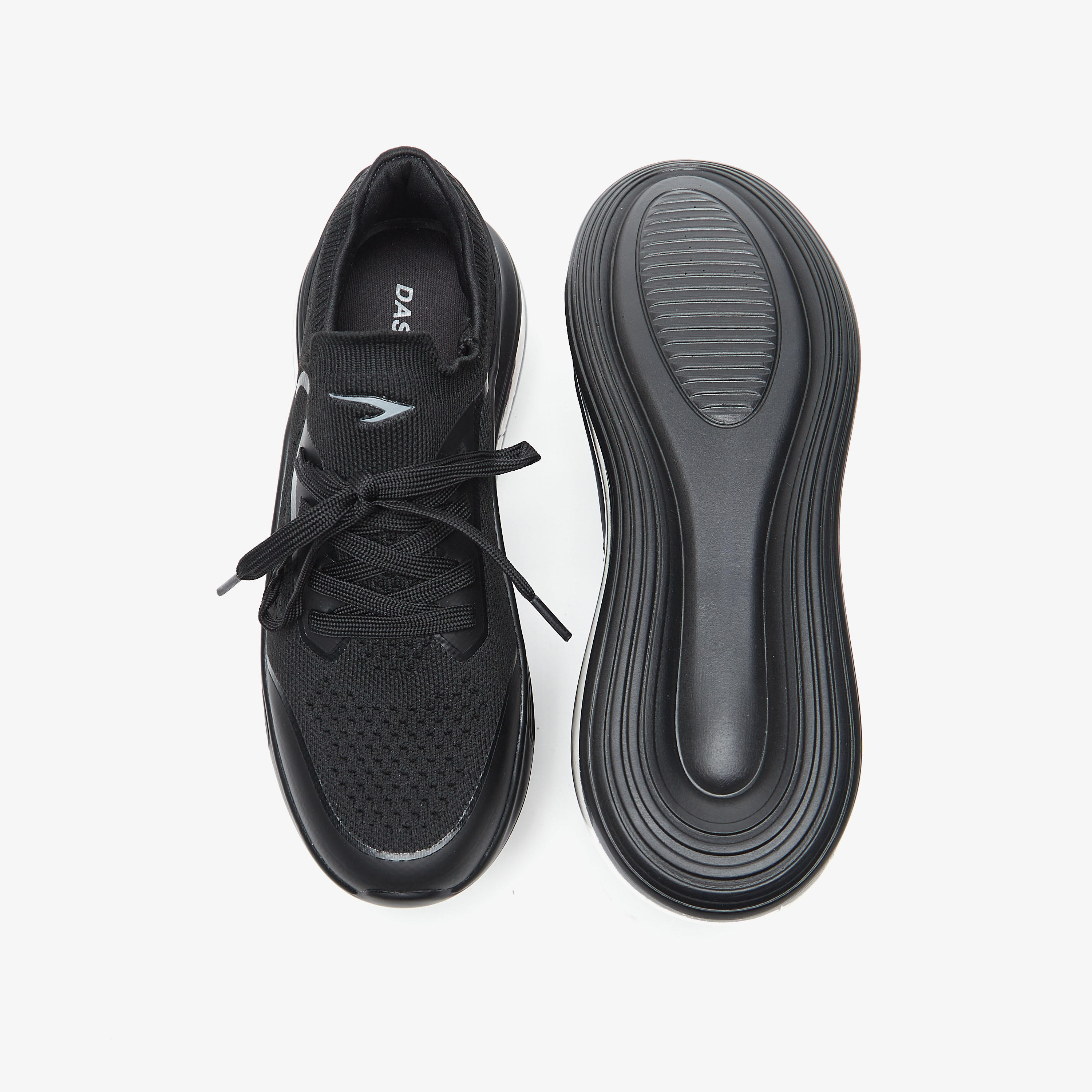 Dash Monotone Walking Shoes with Lace-Up Closure-sports-women-shoes-image-14