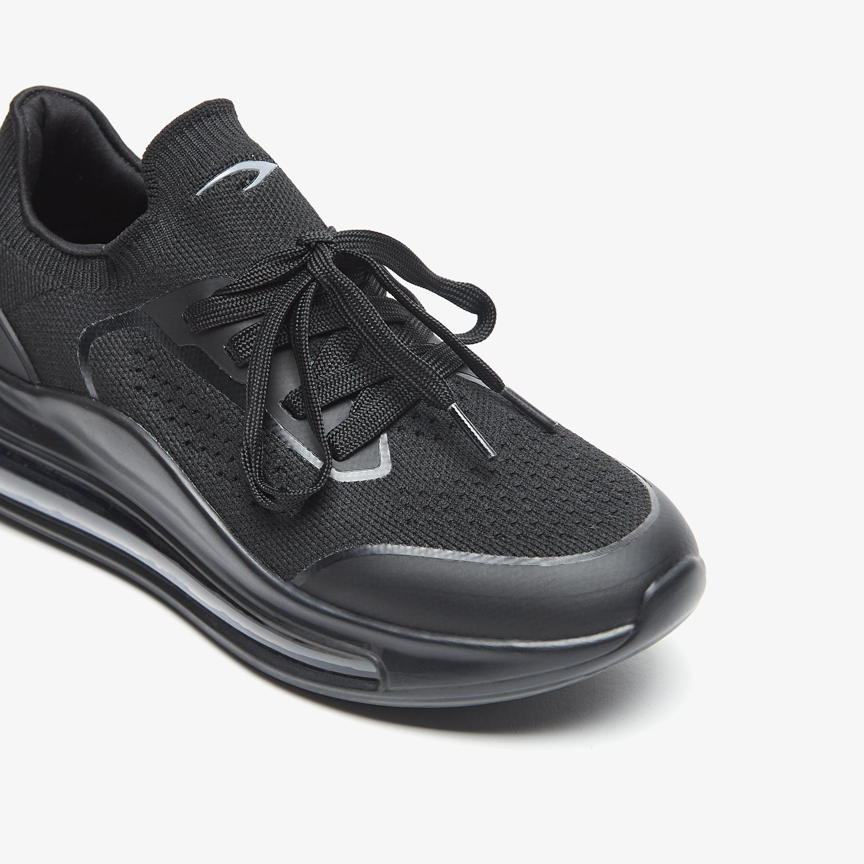 Dash Monotone Walking Shoes with Lace-Up Closure-sports-women-shoes-image-15