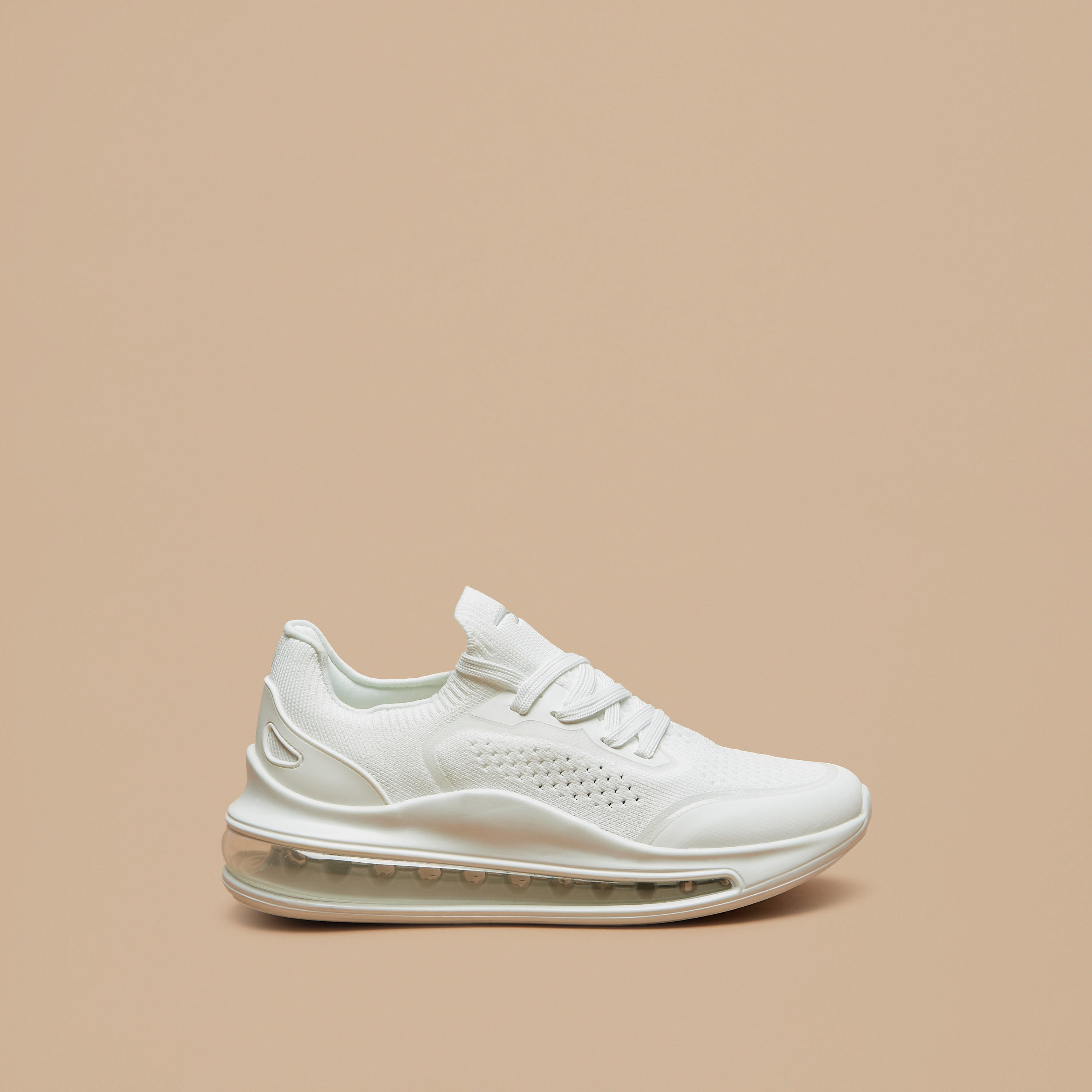 Dash Monotone Walking Shoes with Lace-Up Closure-sports-women-shoes-image-3