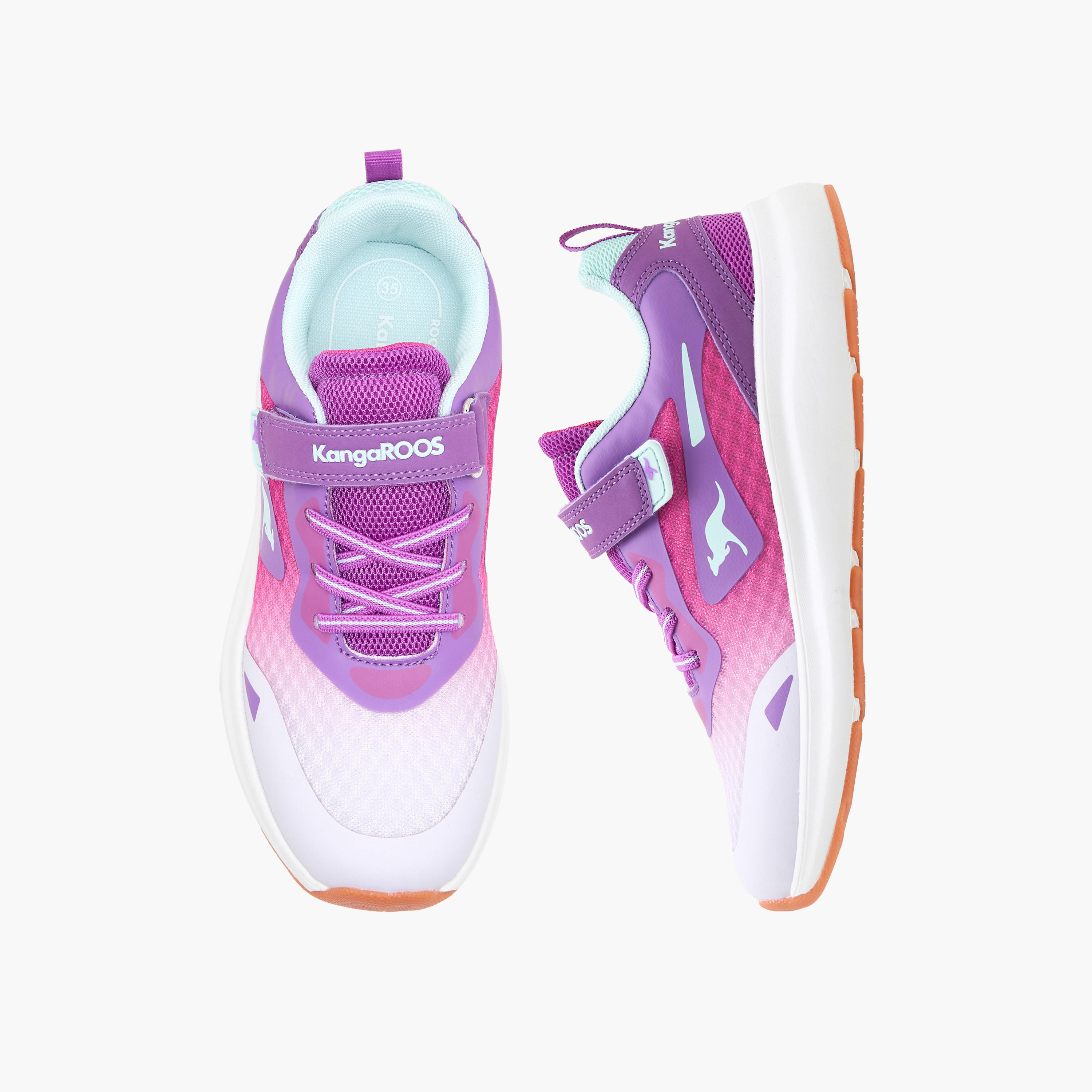 KangaROOS Girls Hook & Loop Sports Shoes-girls-shoes-sports-image-1
