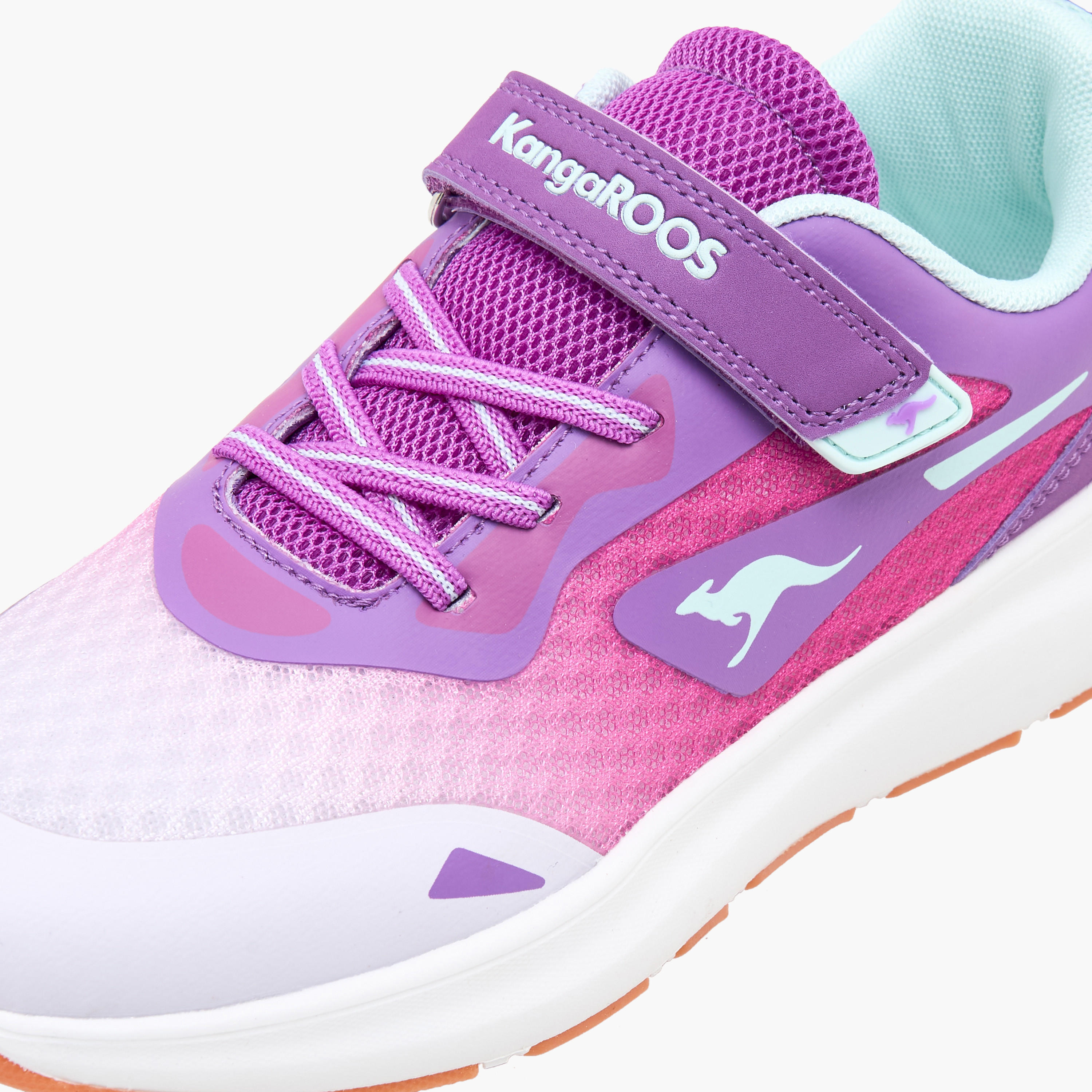KangaROOS Girls Hook & Loop Sports Shoes-girls-shoes-sports-image-4