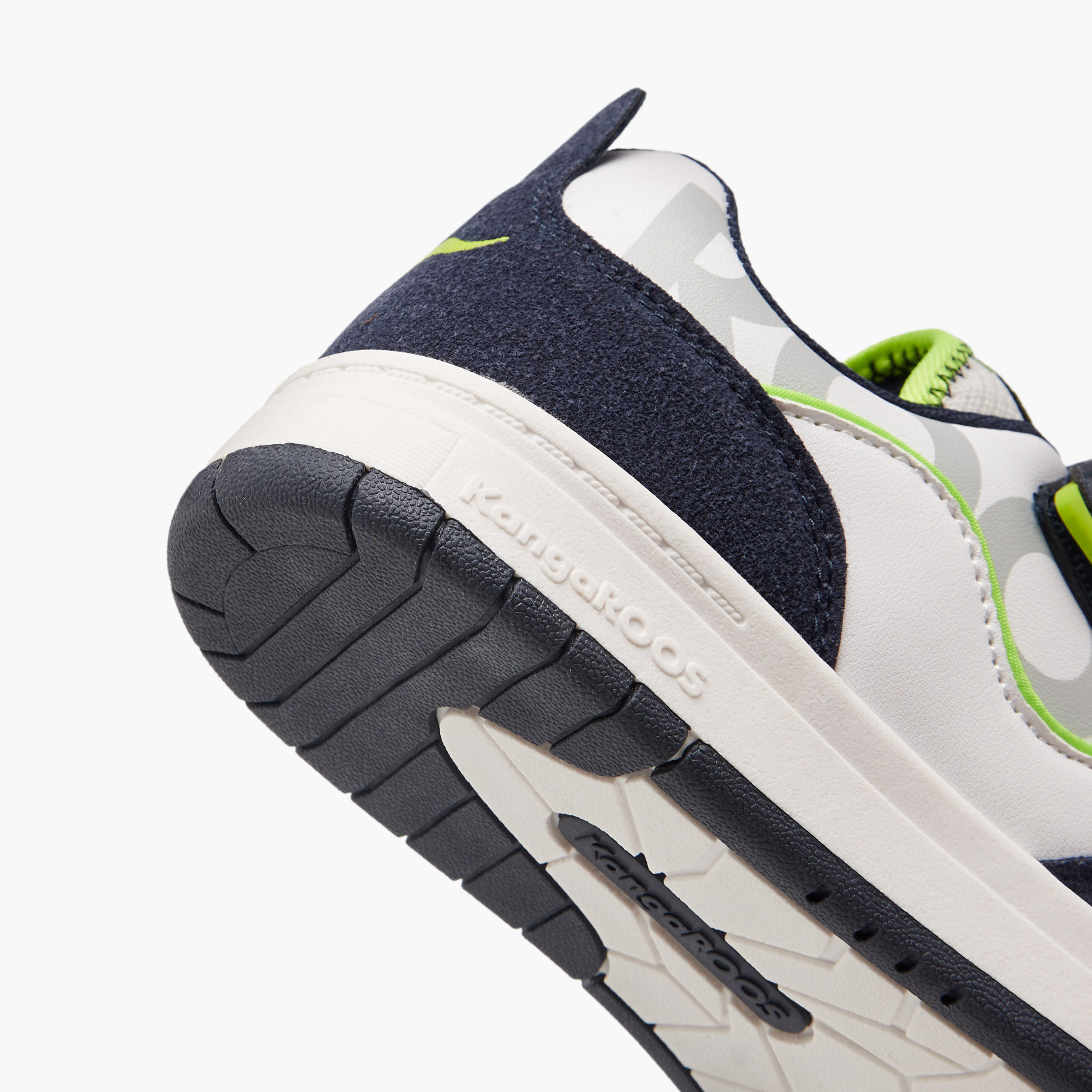 KangaROOS Boys' Panelled Sneakers with Hook and Loop Closure-boys-shoes-sneakers-image-5
