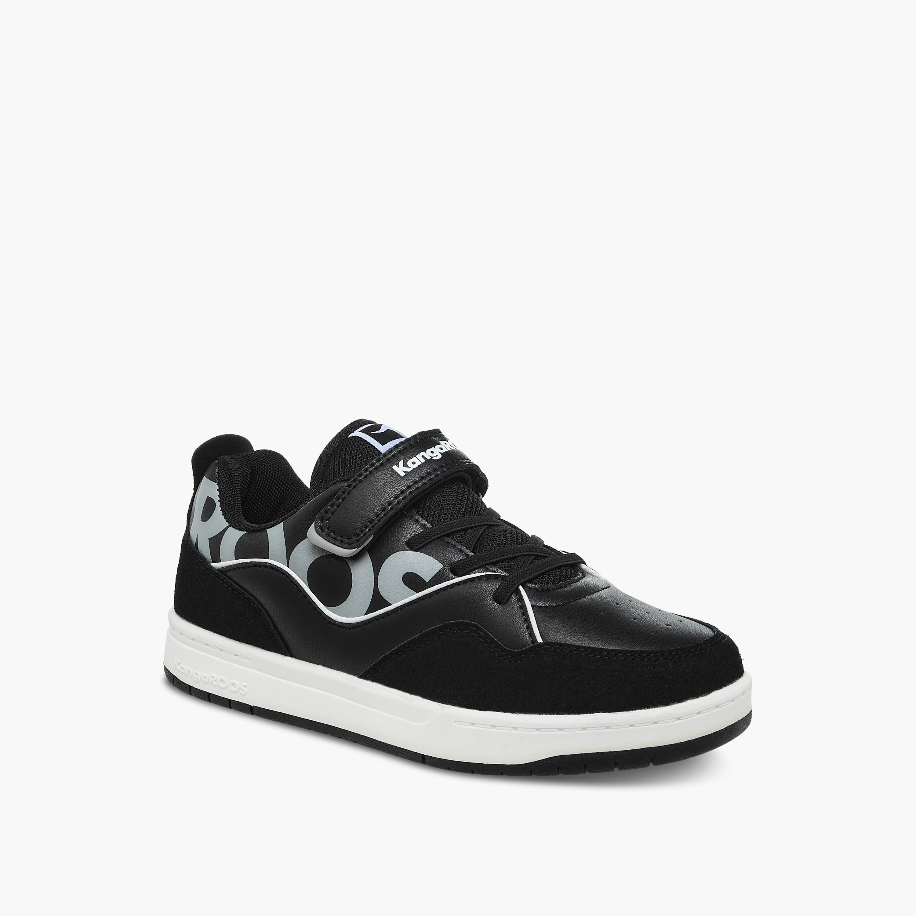 KangaROOS Women's Logo Print Sneakers with Hook and Loop Closure-women-shoes-sneakers-image-2