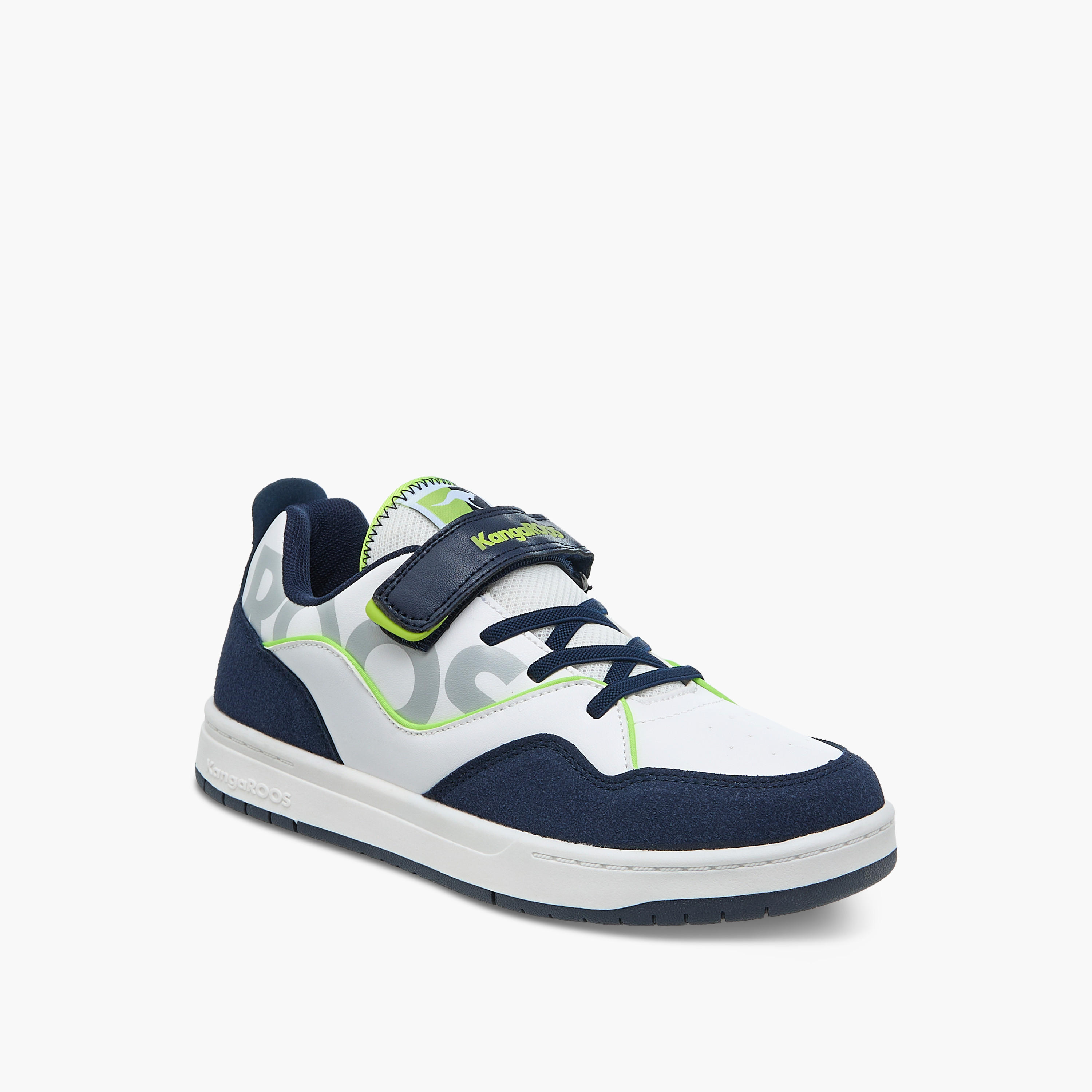 حذاء سنيكرز بشريط إغلاق لاصق وطبعات شعار للنساء من كانجاروس-women-shoes-sneakers-image-2