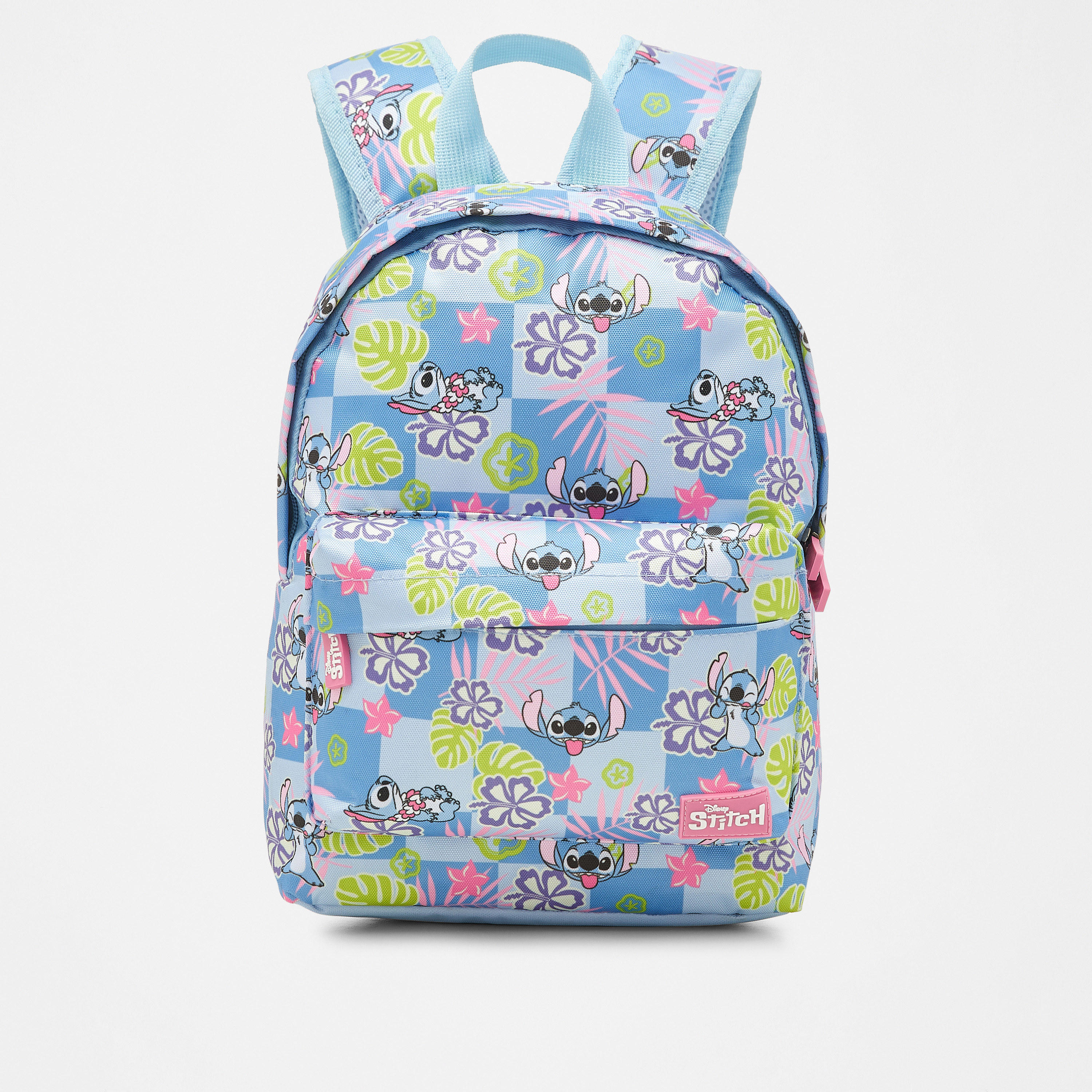 شنطة ظهر بحمّالات كتف قابلة للتعديل وسحّاب إغلاق وطبعات ستيتش - 10x20x33 سم-school-bagsandbackpacks-backpacks-image-1