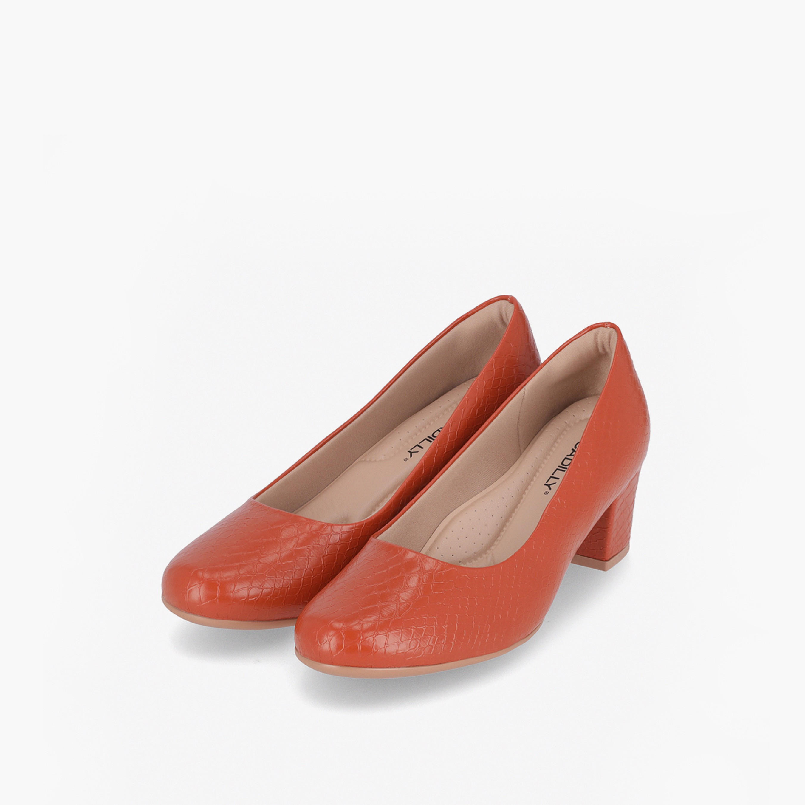 Piccadilly Round Toe Slip-On Pumps with Block Heels-women-shoes-heels-image-1
