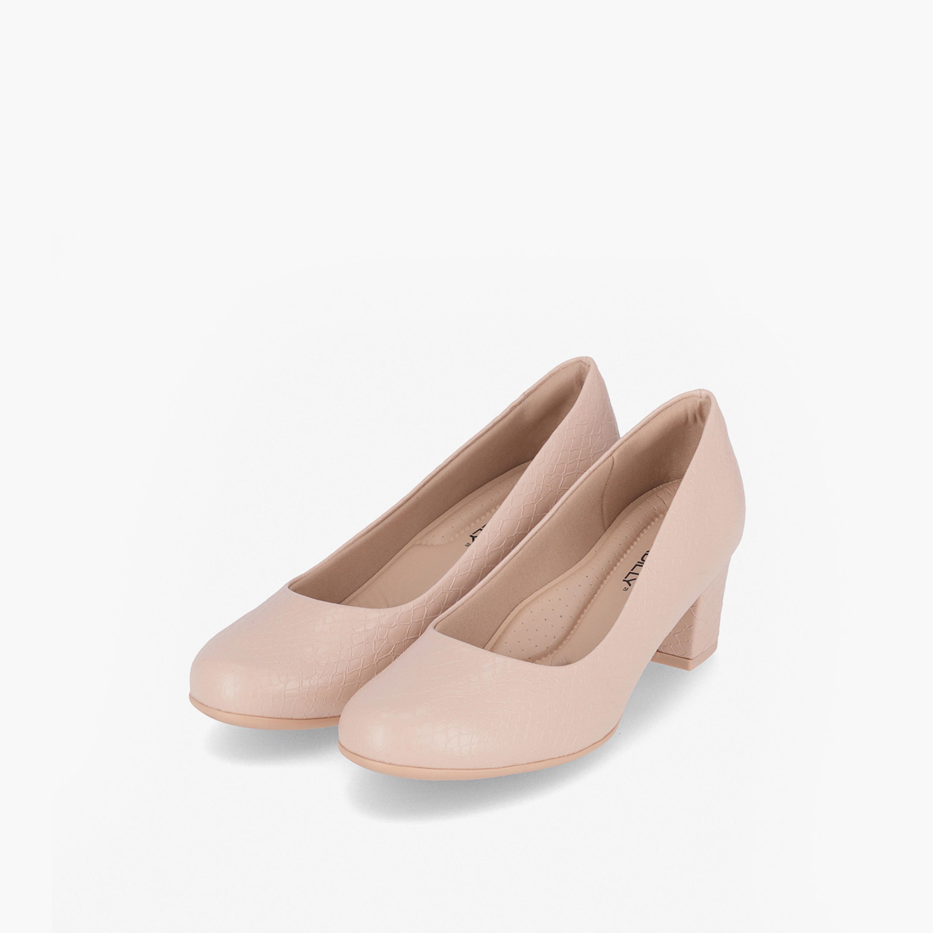 حذاء كلاسيكي سهل الارتداء بمقدمة مستديرة وكعب سميك من بيكاديلي-women-shoes-heels-image-1