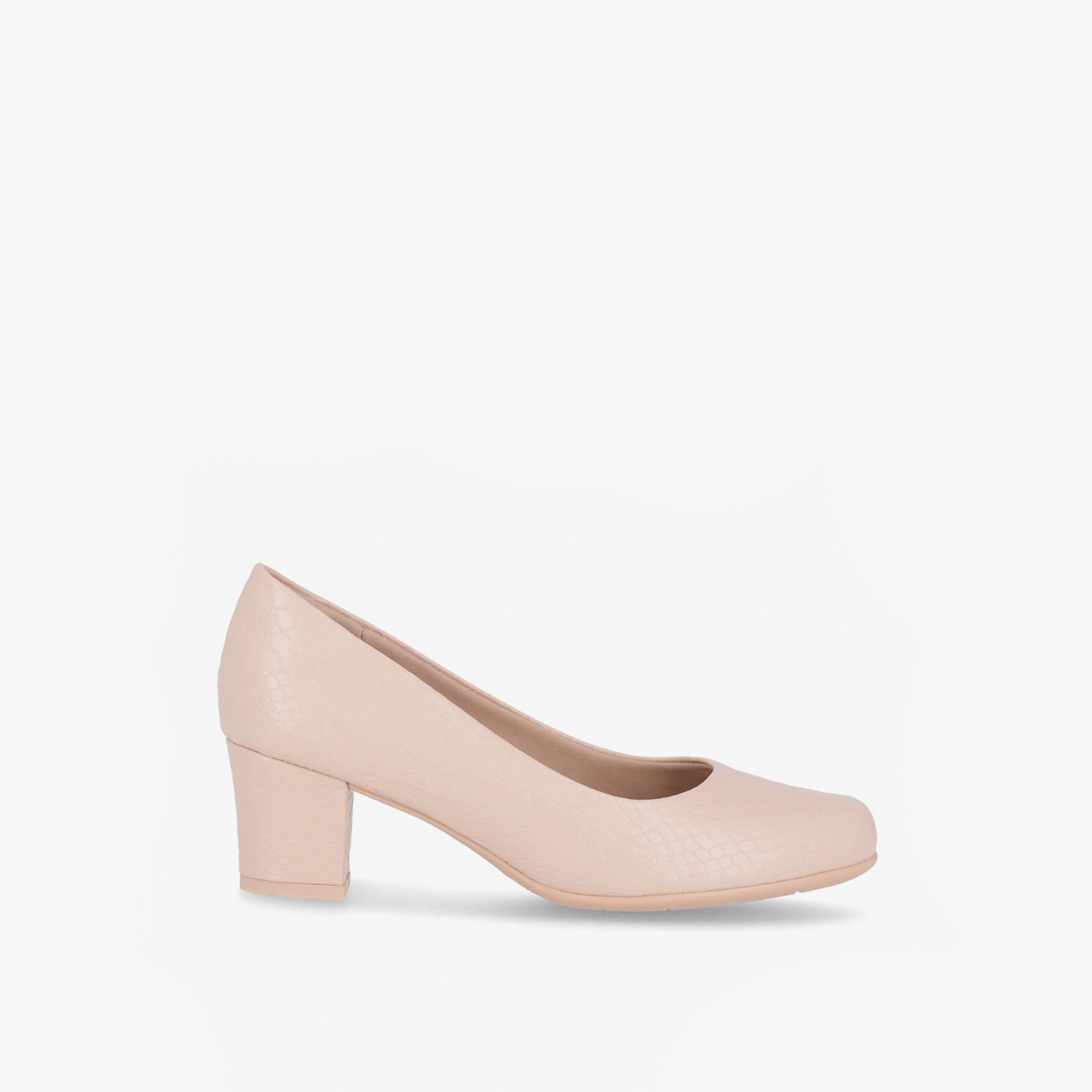 Piccadilly Round Toe Slip-On Pumps with Block Heels-women-shoes-heels-image-2