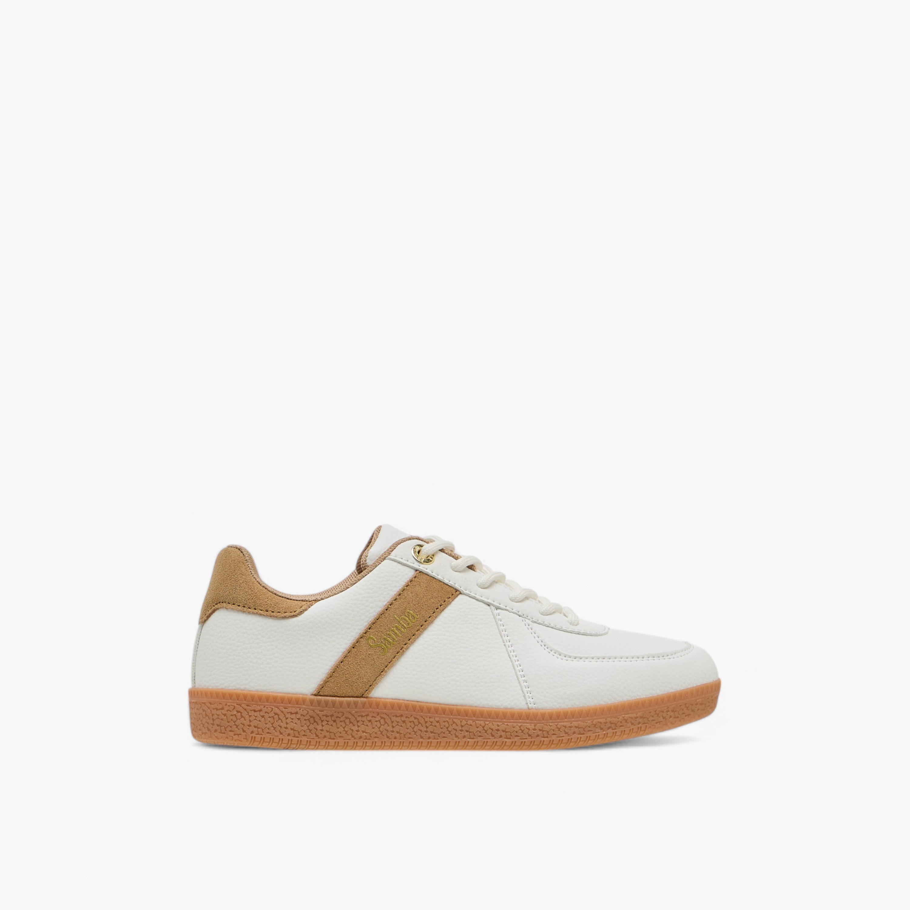 Samba Womens' Panelled Lace-Up Sneakers-women-shoes-sneakers-image-4