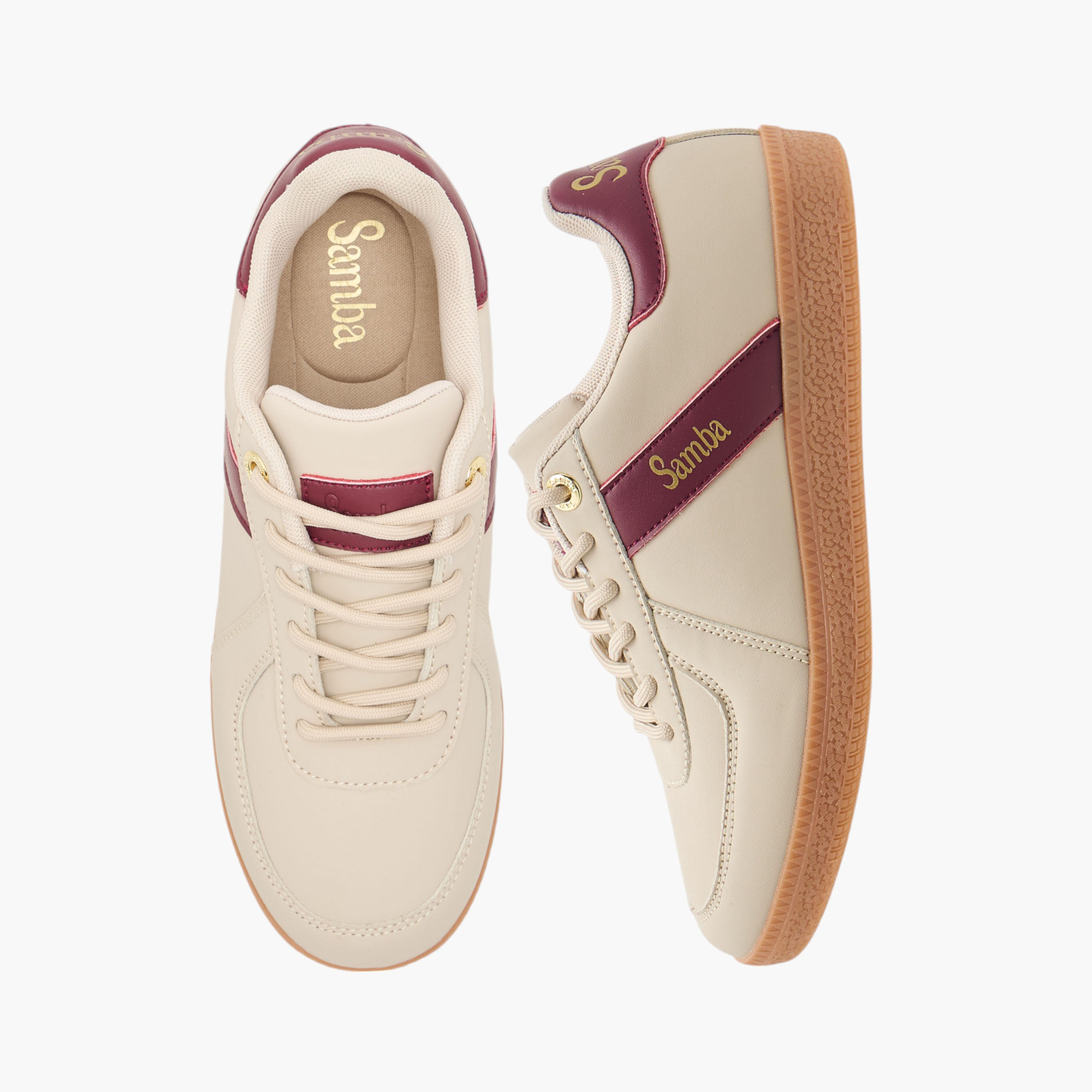 حذاء سنيكرز بألواح ورباط للنساء من سامبا-women-shoes-sneakers-image-1