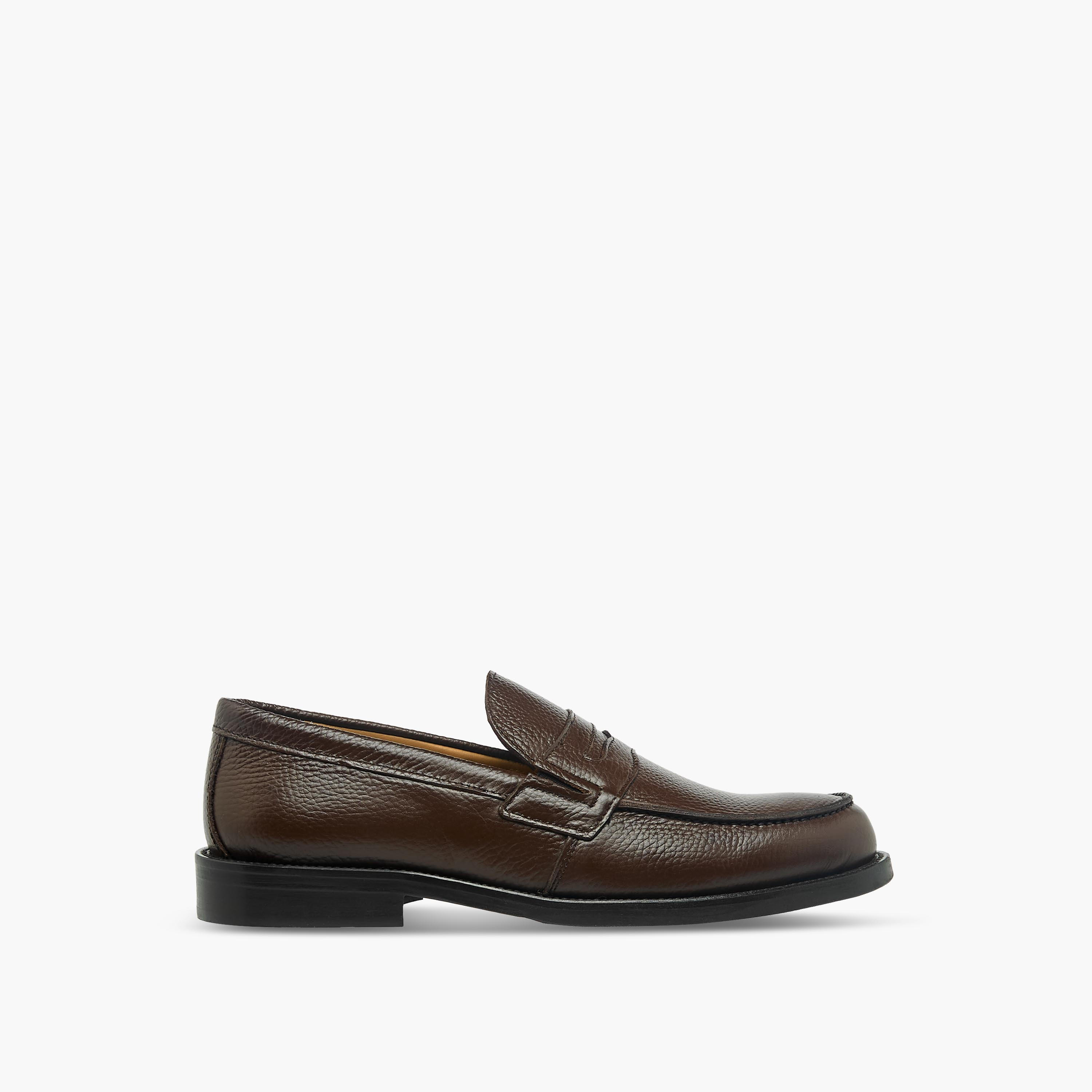 Duchini Men Textured Genuine Leather Loafers-men-shoes-loafersandmoccasins-image-3