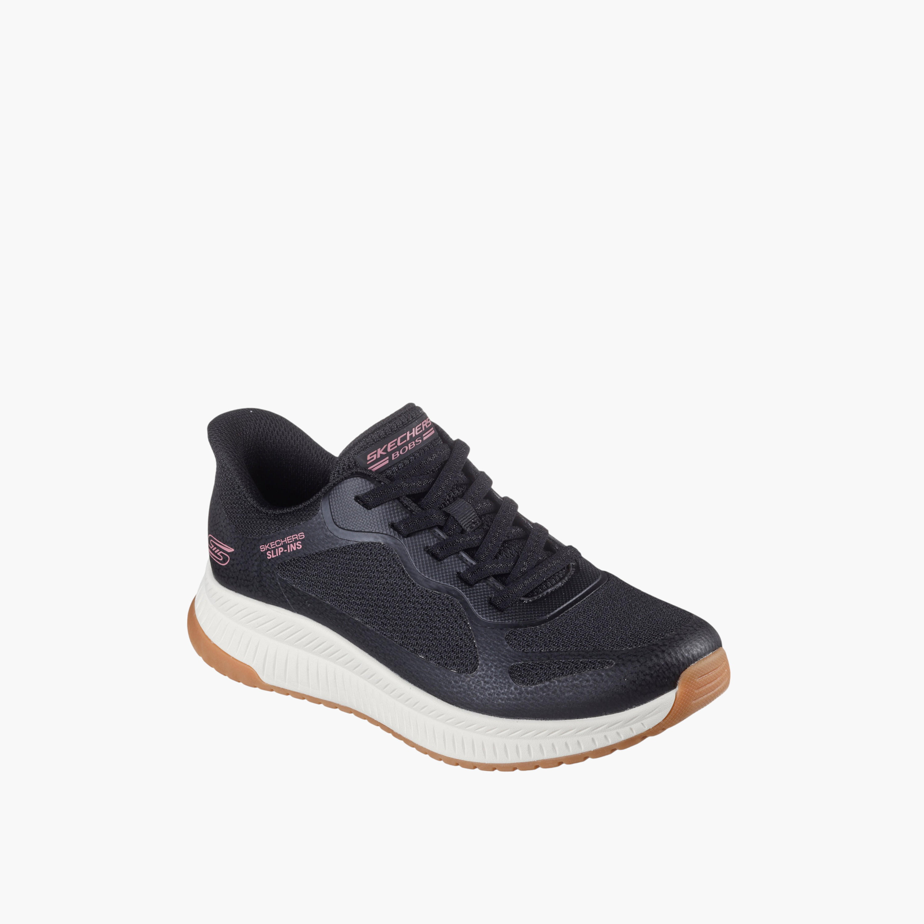 Skechers Women's BOBS SQUAD 4 Lace-Up Running Shoes - 117624-BLK-women-shoes-sports-image-1
