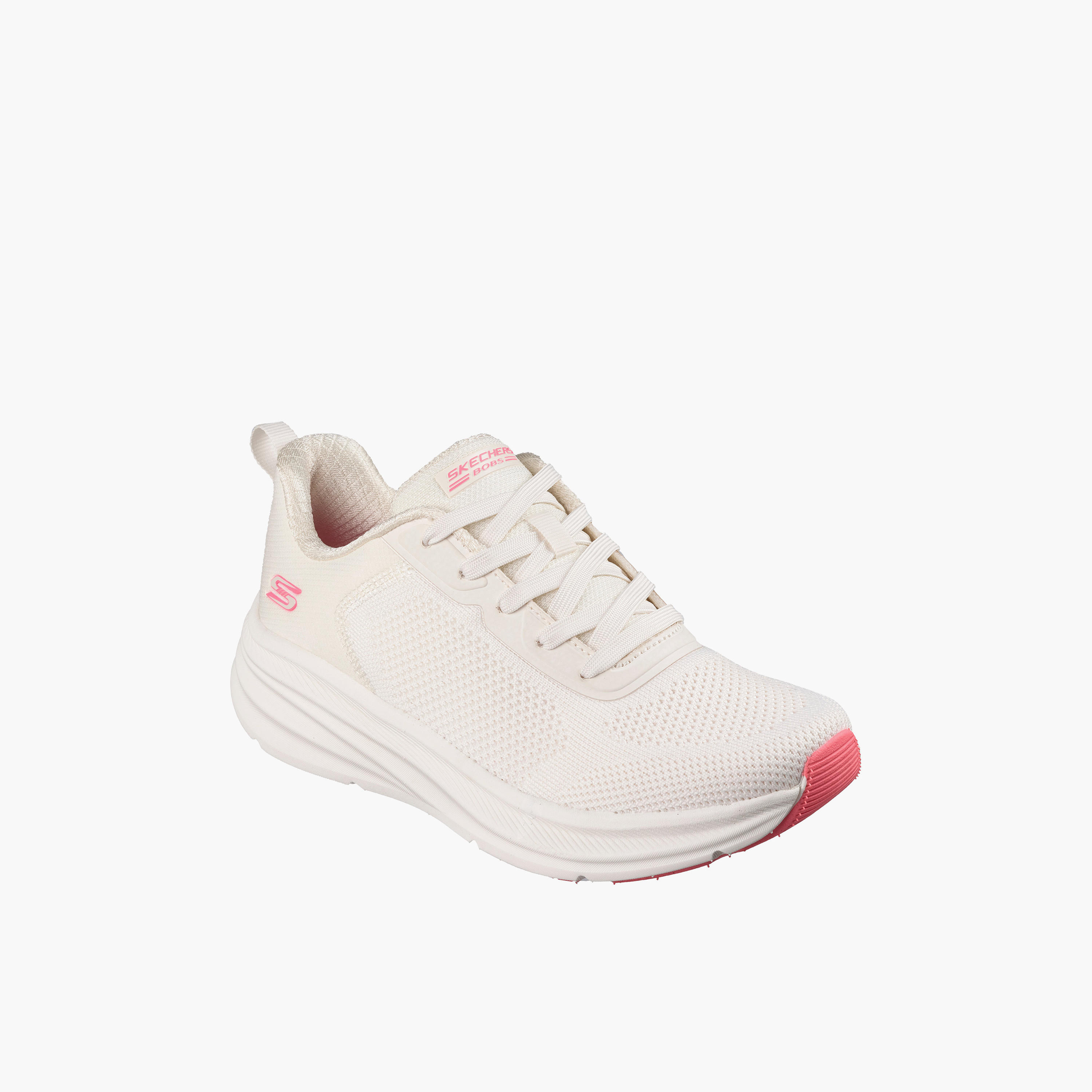 Skechers Women BOBS SKILLZ Lace-Up Sports Shoes - 117755-NAT-CP-women-shoes-sneakers-image-1