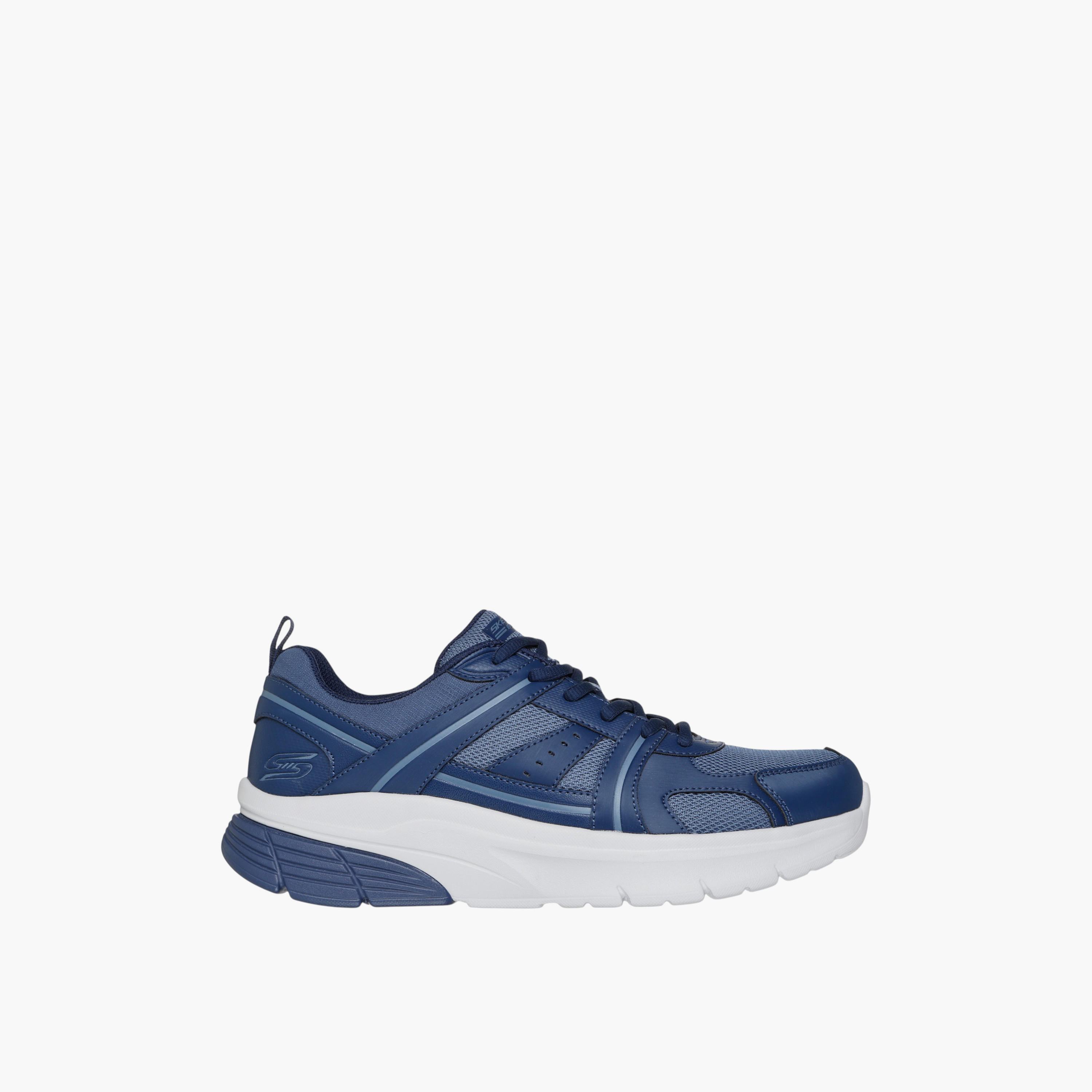 Skechers Men's BOBS VAMOS Lace-Up Sports Shoes - 118090-NVY-sports-men-shoes-image-2