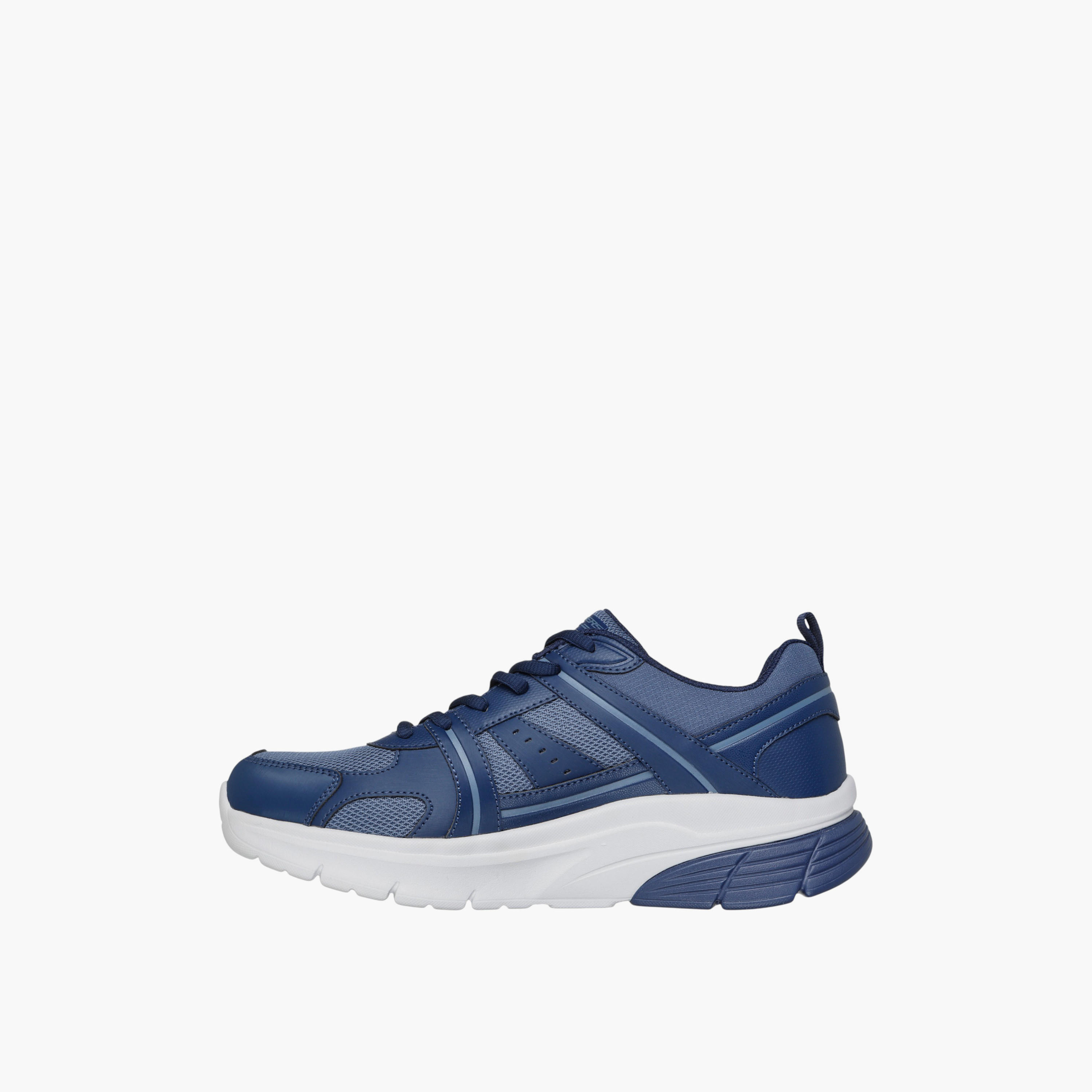 Skechers Men's BOBS VAMOS Lace-Up Sports Shoes - 118090-NVY-sports-men-shoes-image-4
