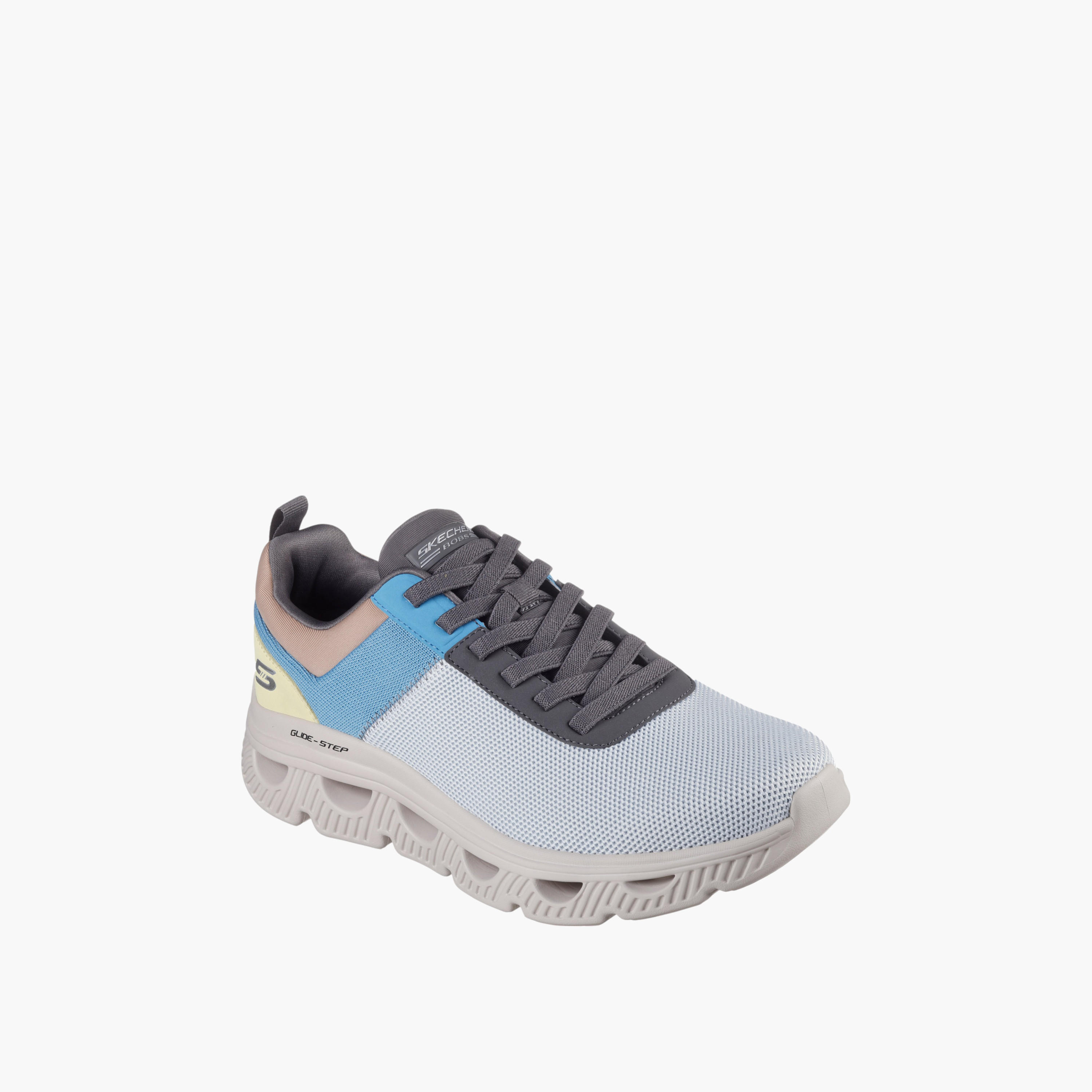 حذاء رياضي أرك ويفز برباط للرجال من سكتشرز - 118185-BLMT-sports-men-shoes-image-1