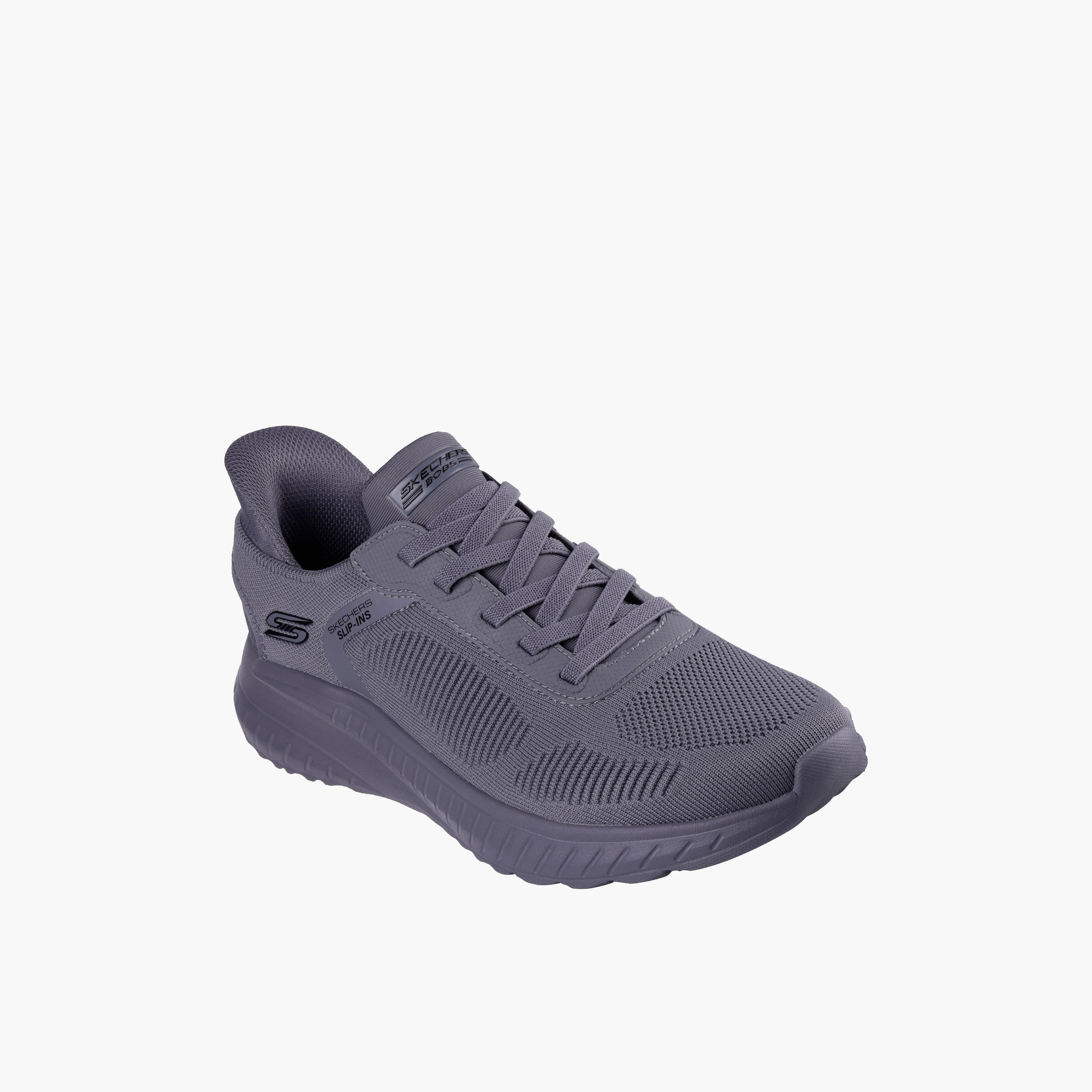 Skechers Men Bobs Squad Chaos Bungee Slip-On Sneakers-sports-men-shoes-image-1