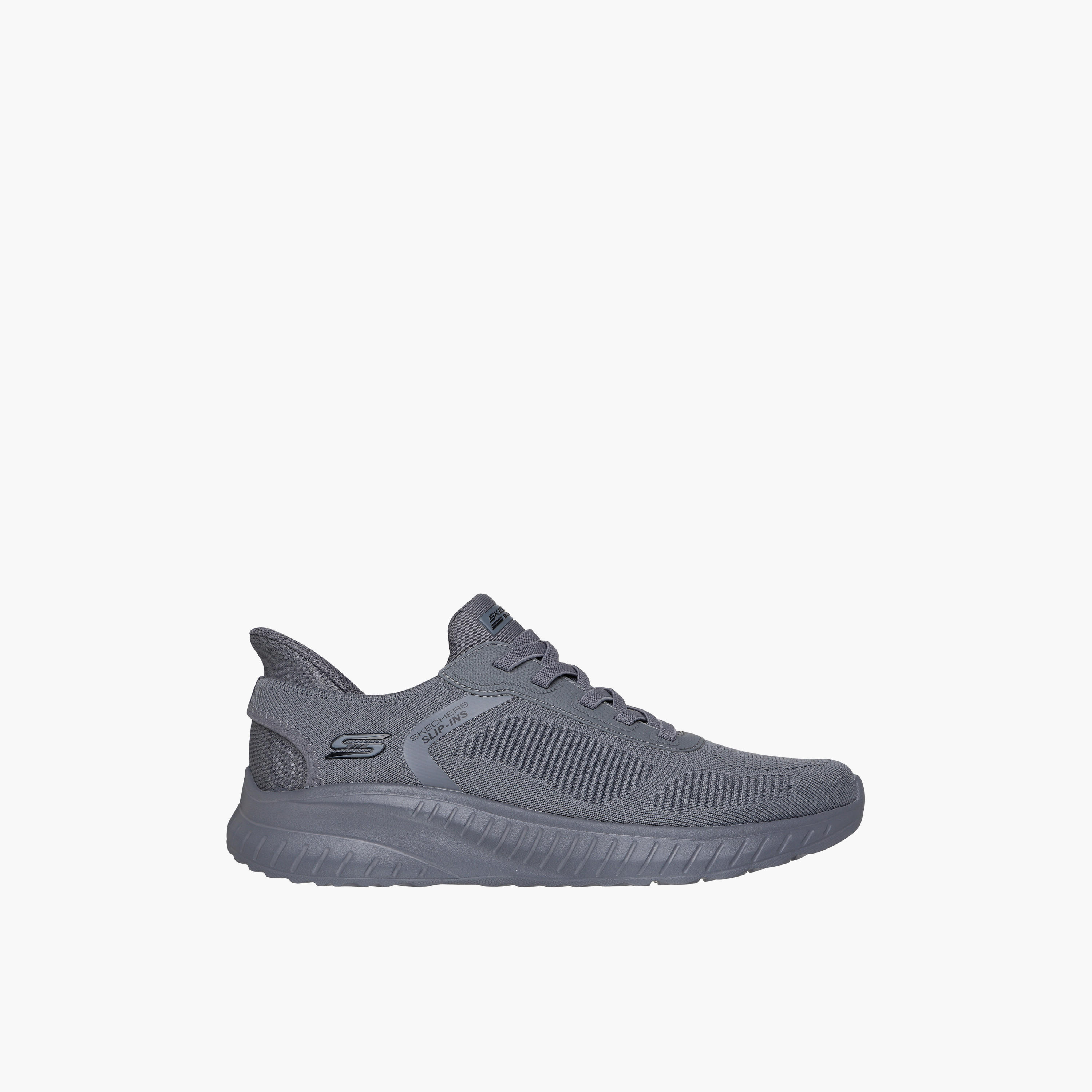 Skechers Men Bobs Squad Chaos Bungee Slip-On Sneakers-sports-men-shoes-image-4