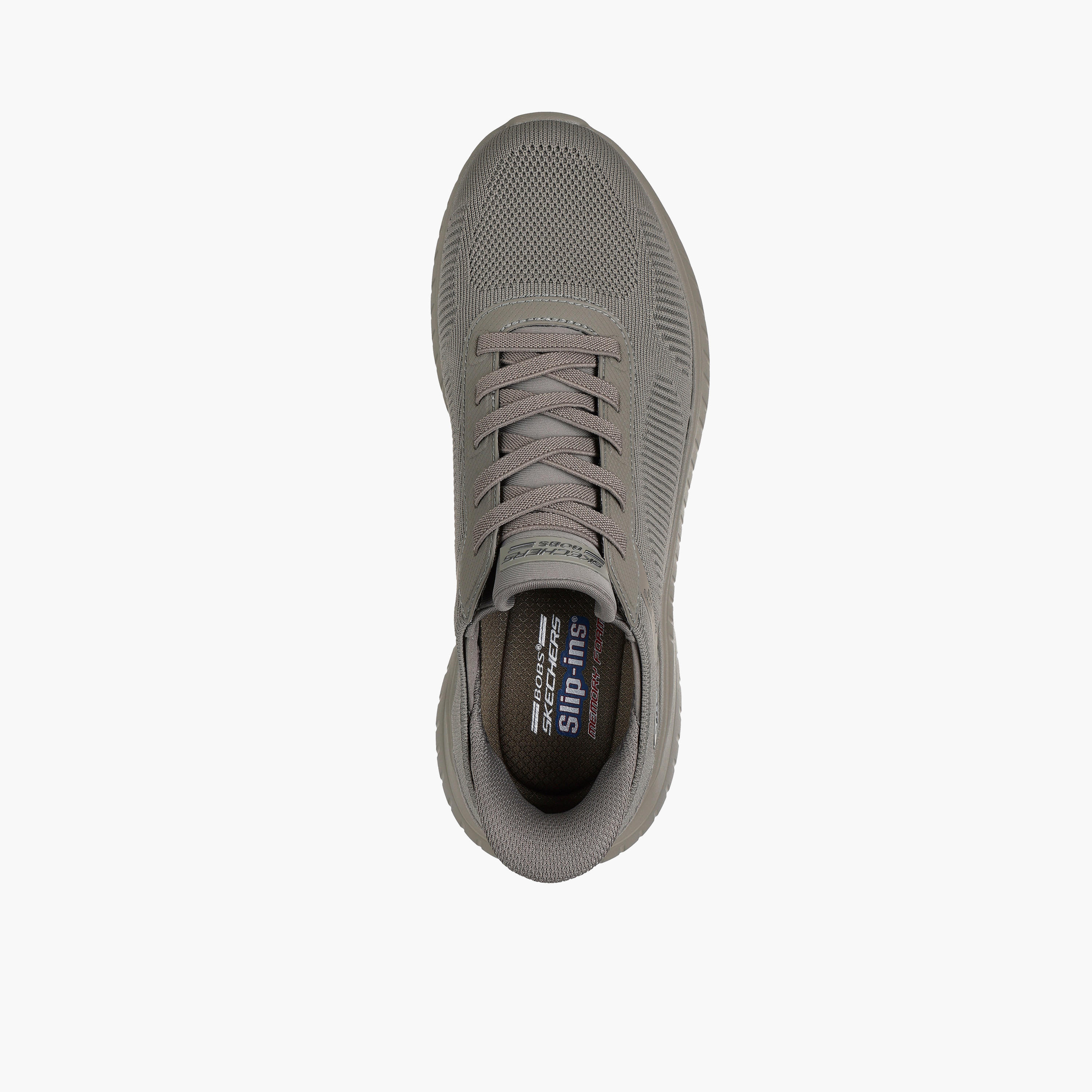Skechers Men Bobs Squad Chaos Bungee Slip-On Ankle Sneakers-sports-men-shoes-image-2
