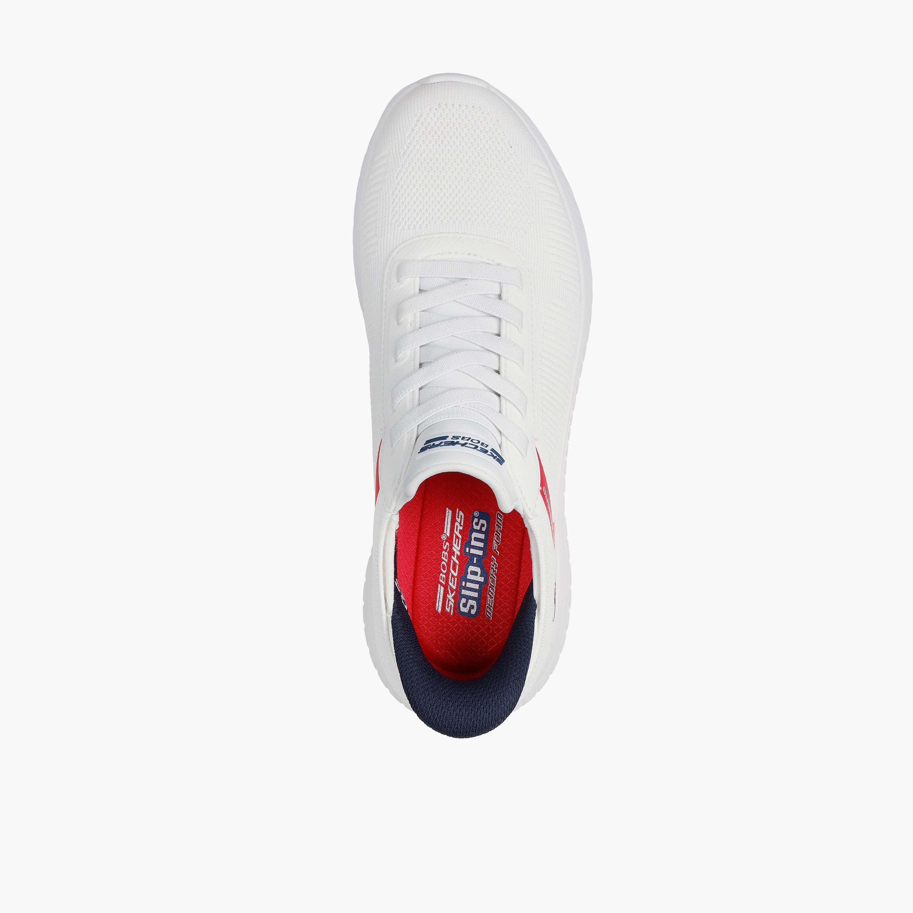 Skechers Men Bobs Squad Chaos Bungee Slip-On Ankle Sneakers-sports-men-shoes-image-2