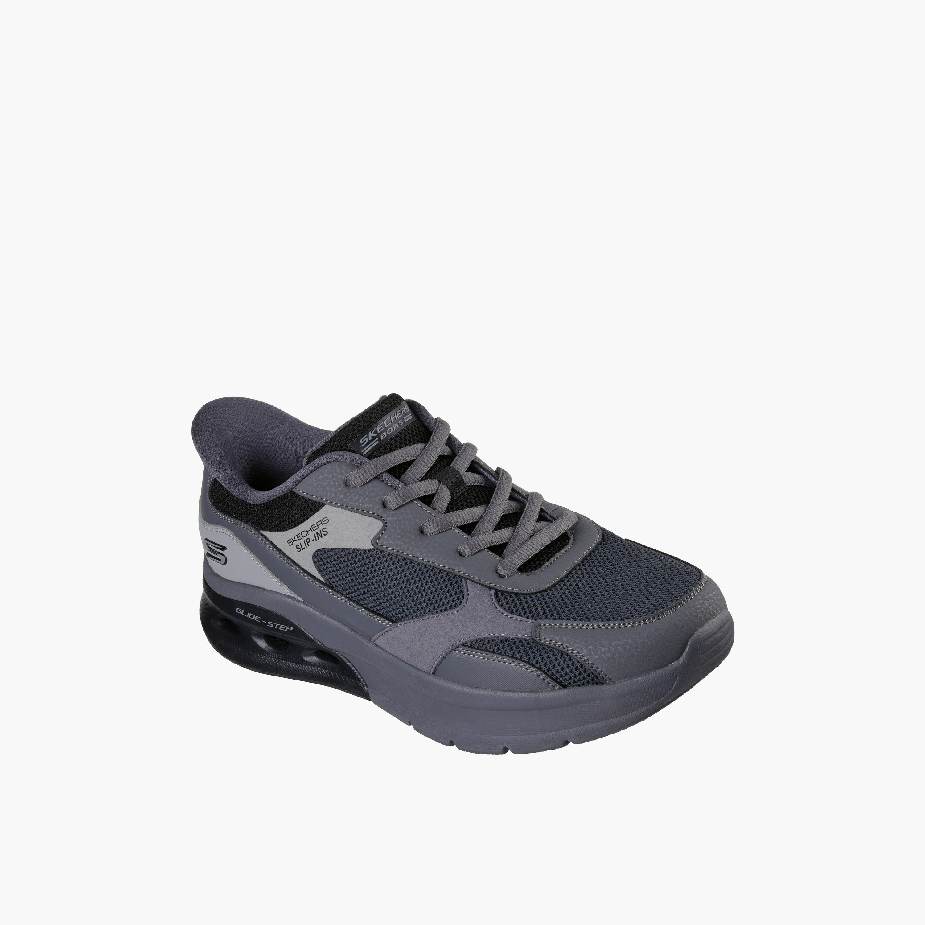 Skechers Men Bobs Arc Waves 2.0 Lace Up Ankle Sneakers-sports-men-shoes-image-1