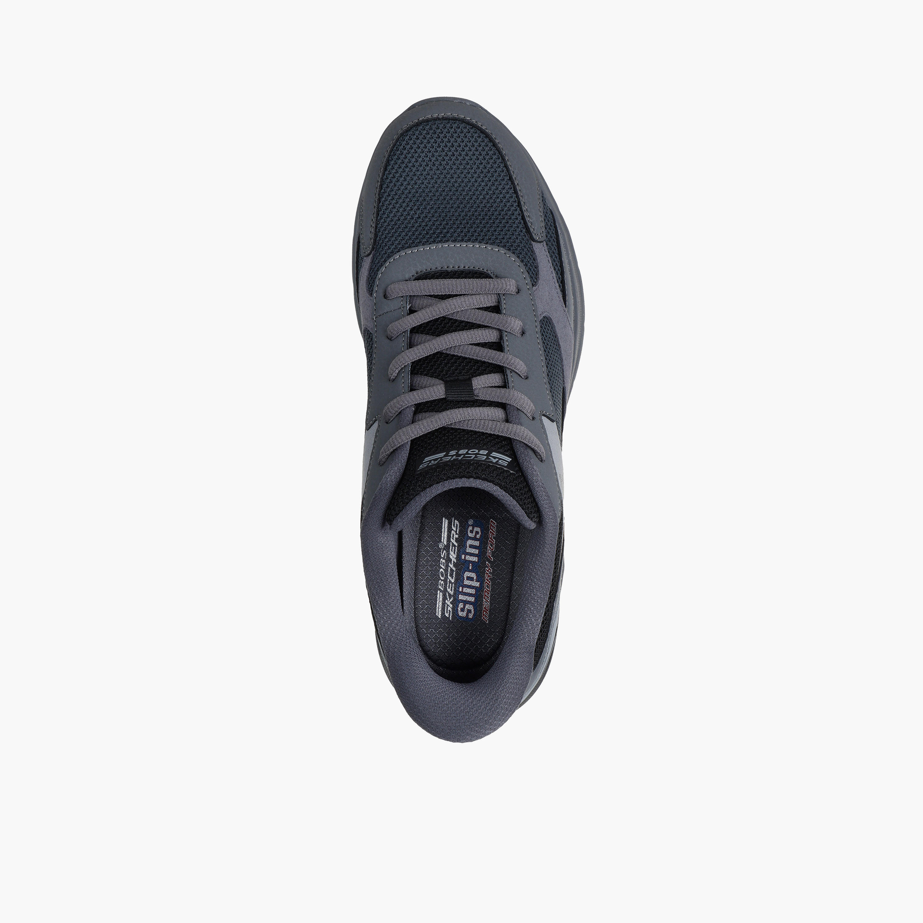 Skechers Men Bobs Arc Waves 2.0 Lace Up Ankle Sneakers-sports-men-shoes-image-2