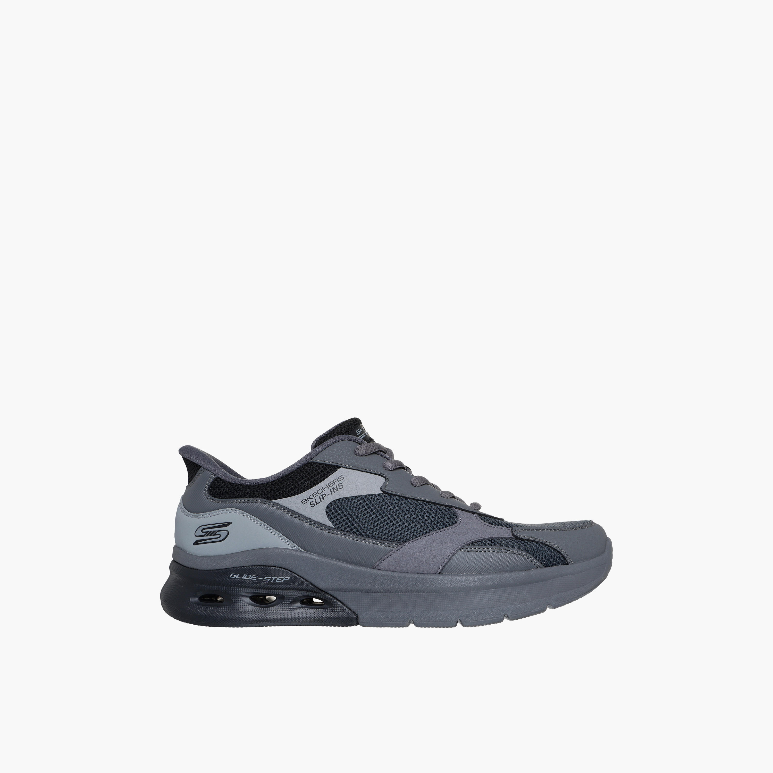 Skechers Men Bobs Arc Waves 2.0 Lace Up Ankle Sneakers-sports-men-shoes-image-4